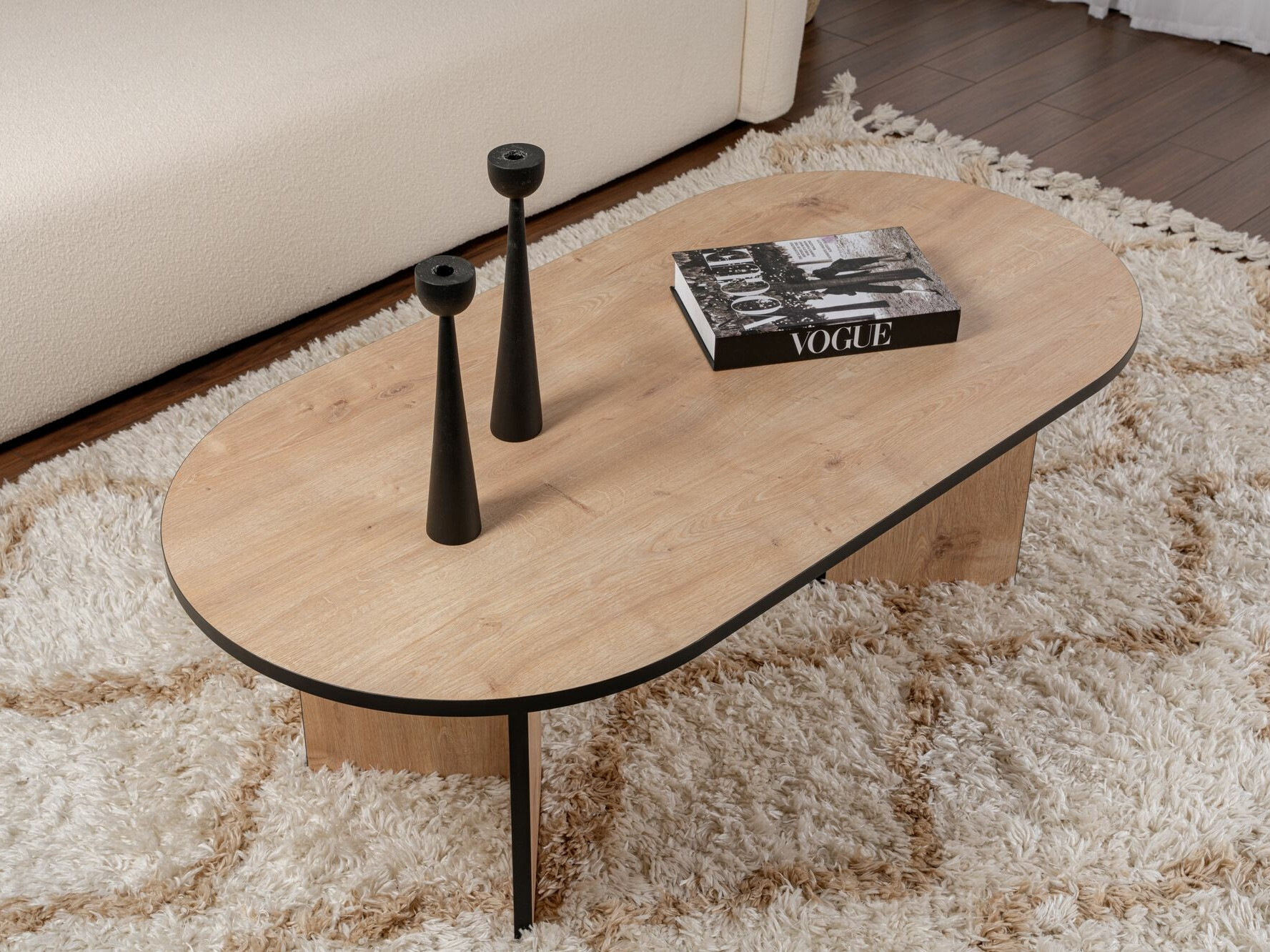 Mesa de centro Novato 111 (Roble + Negro)