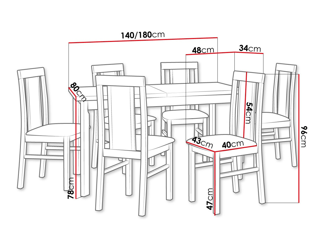 Conjunto de comedor Victorville 315 (Aliso)