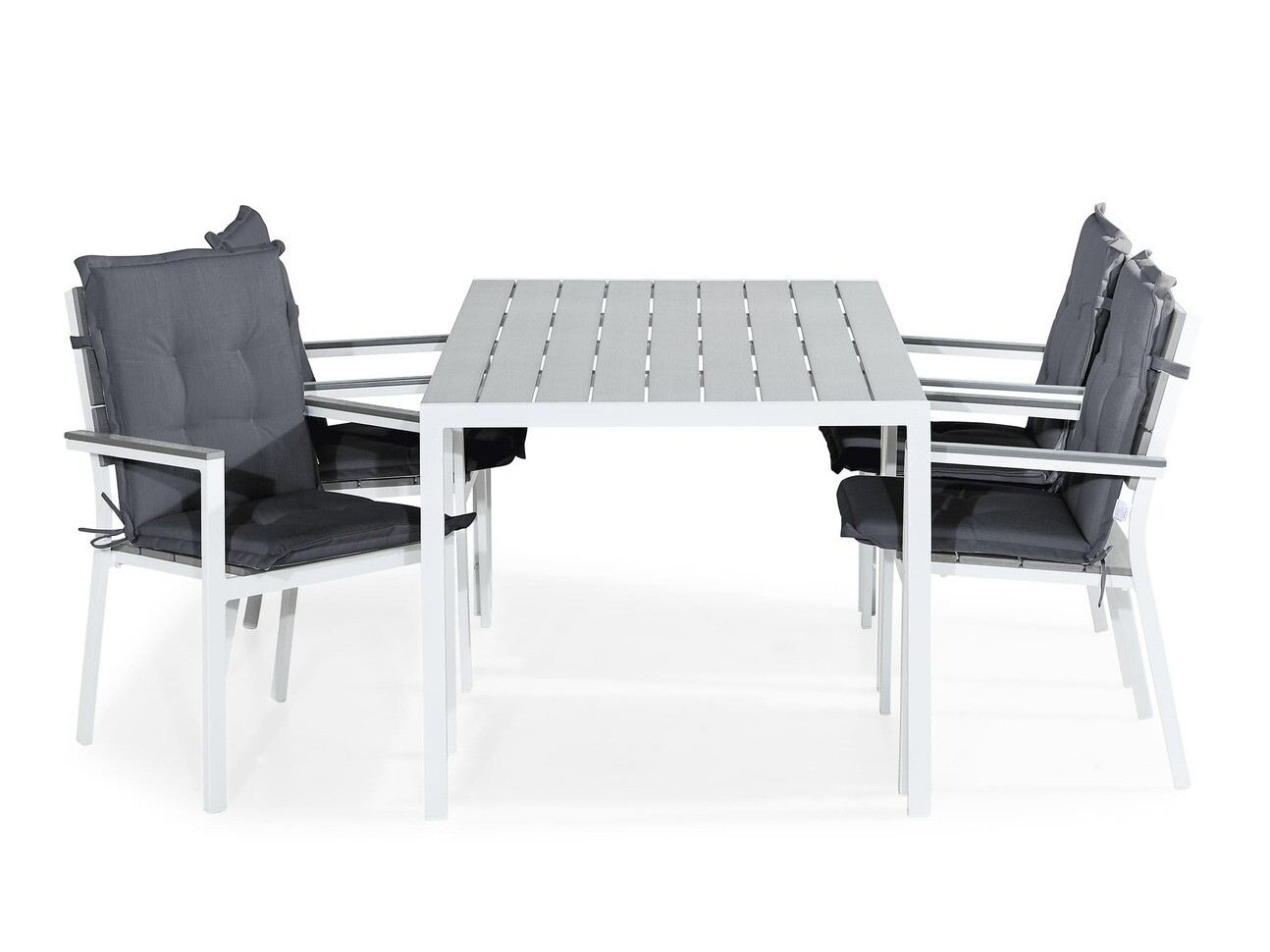 Conjunto de mesa y sillas Chicago 1663 (Gris)