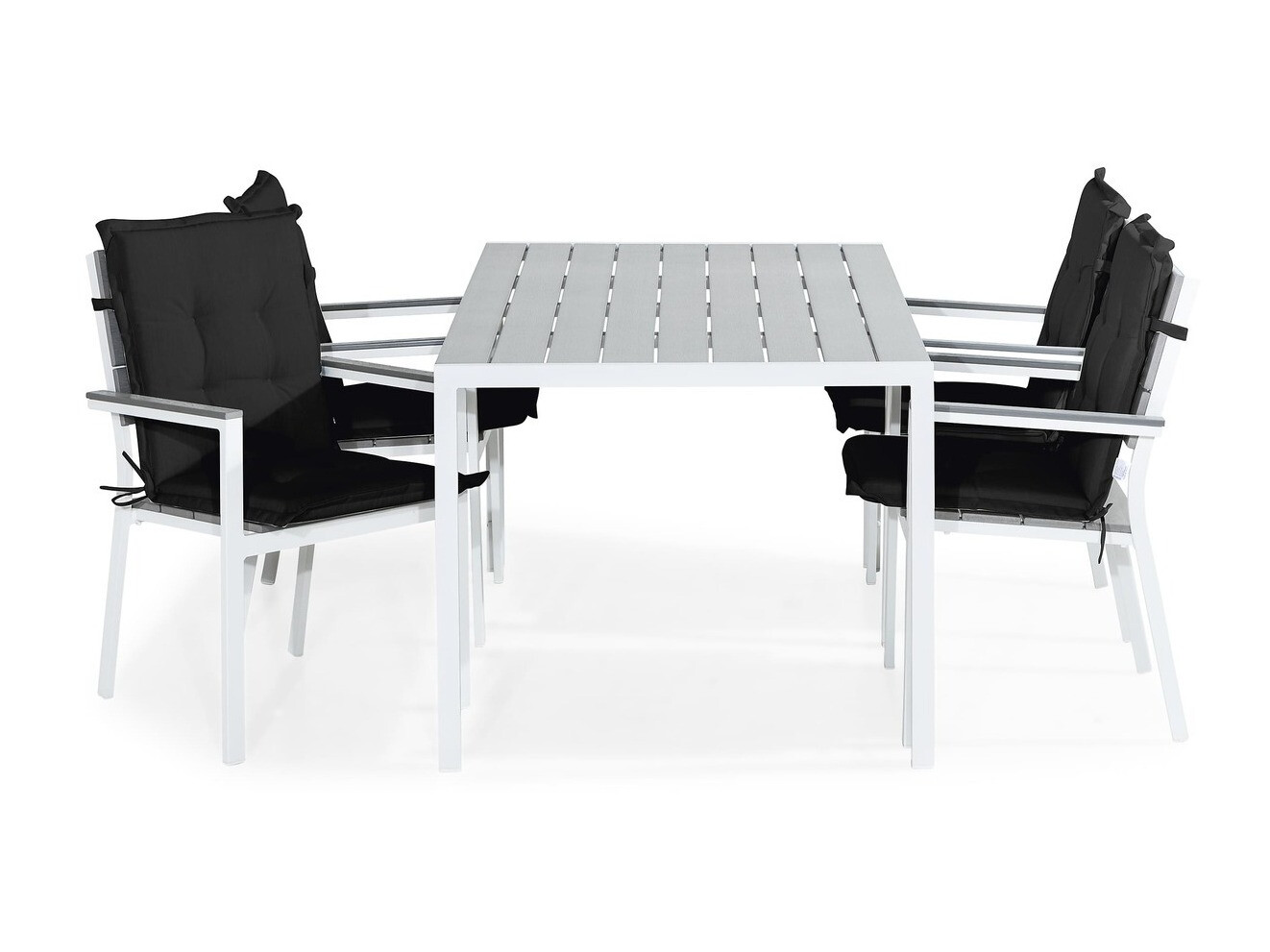 Conjunto de mesa y sillas Chicago 1663 (Negro)