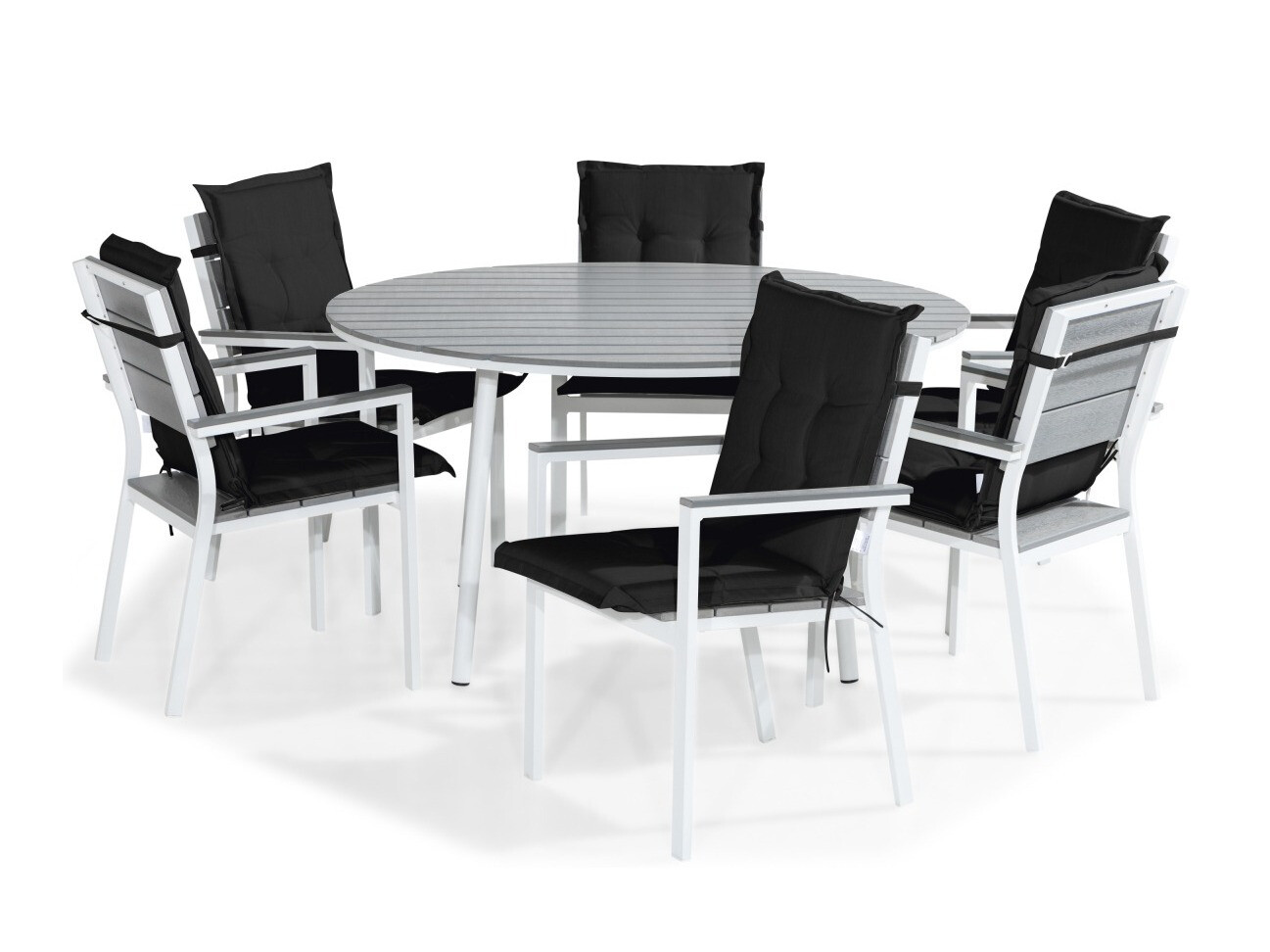 Conjunto de mesa y sillas Comfort Garden 1415 (Negro)