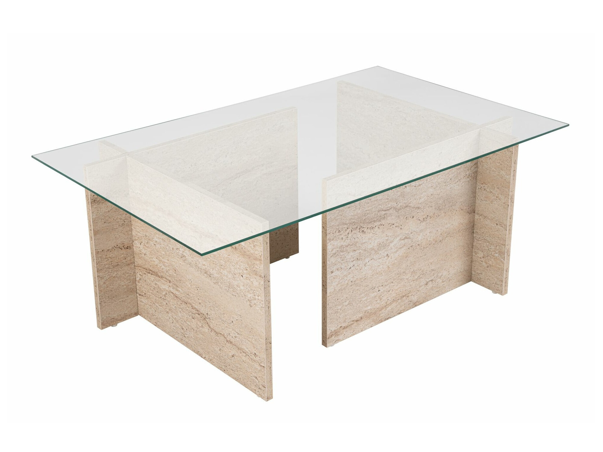 Mesa de centro Novato 112 (Travertino claro)