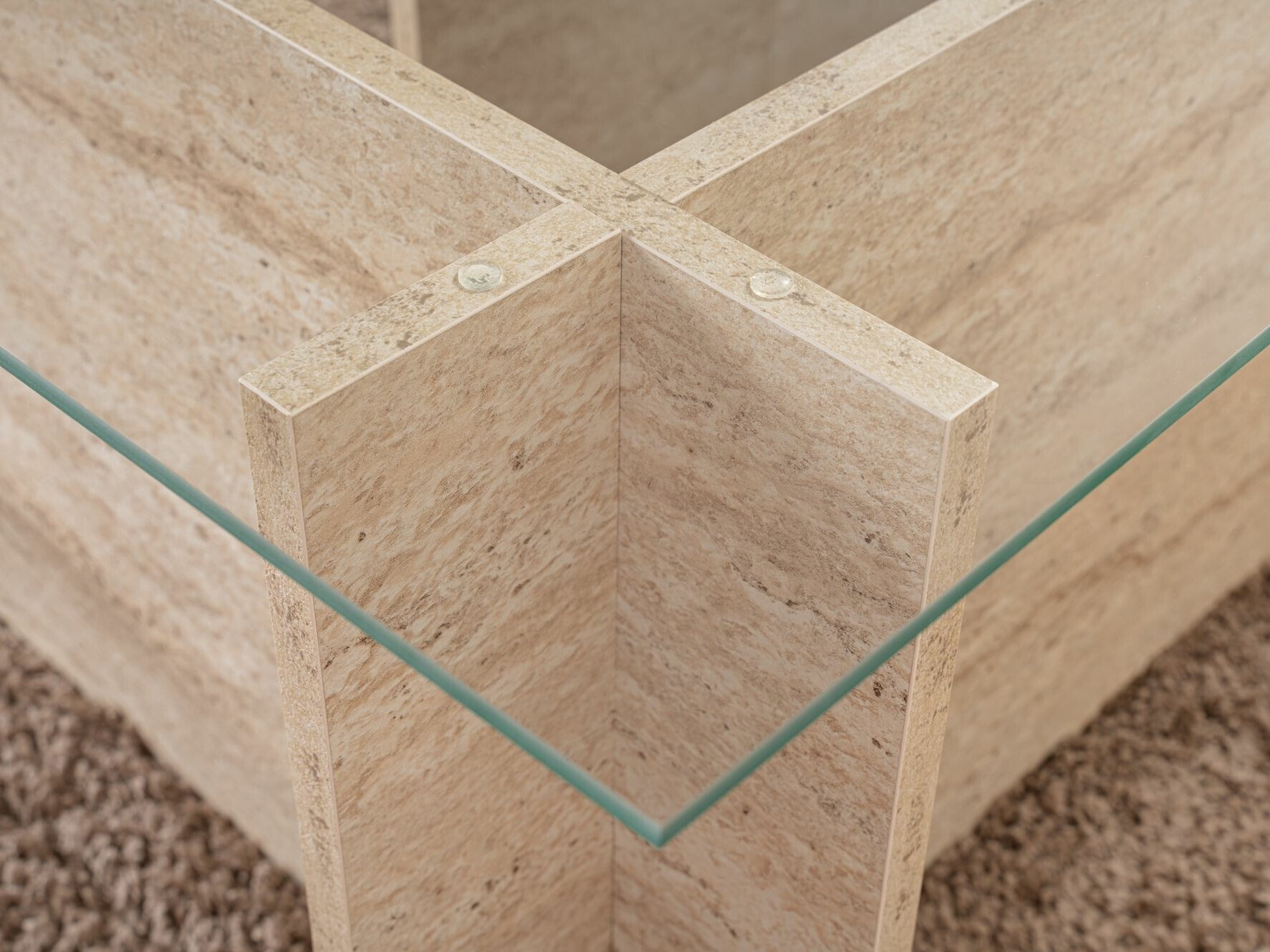 Mesa de centro Novato 112 (Travertino claro)