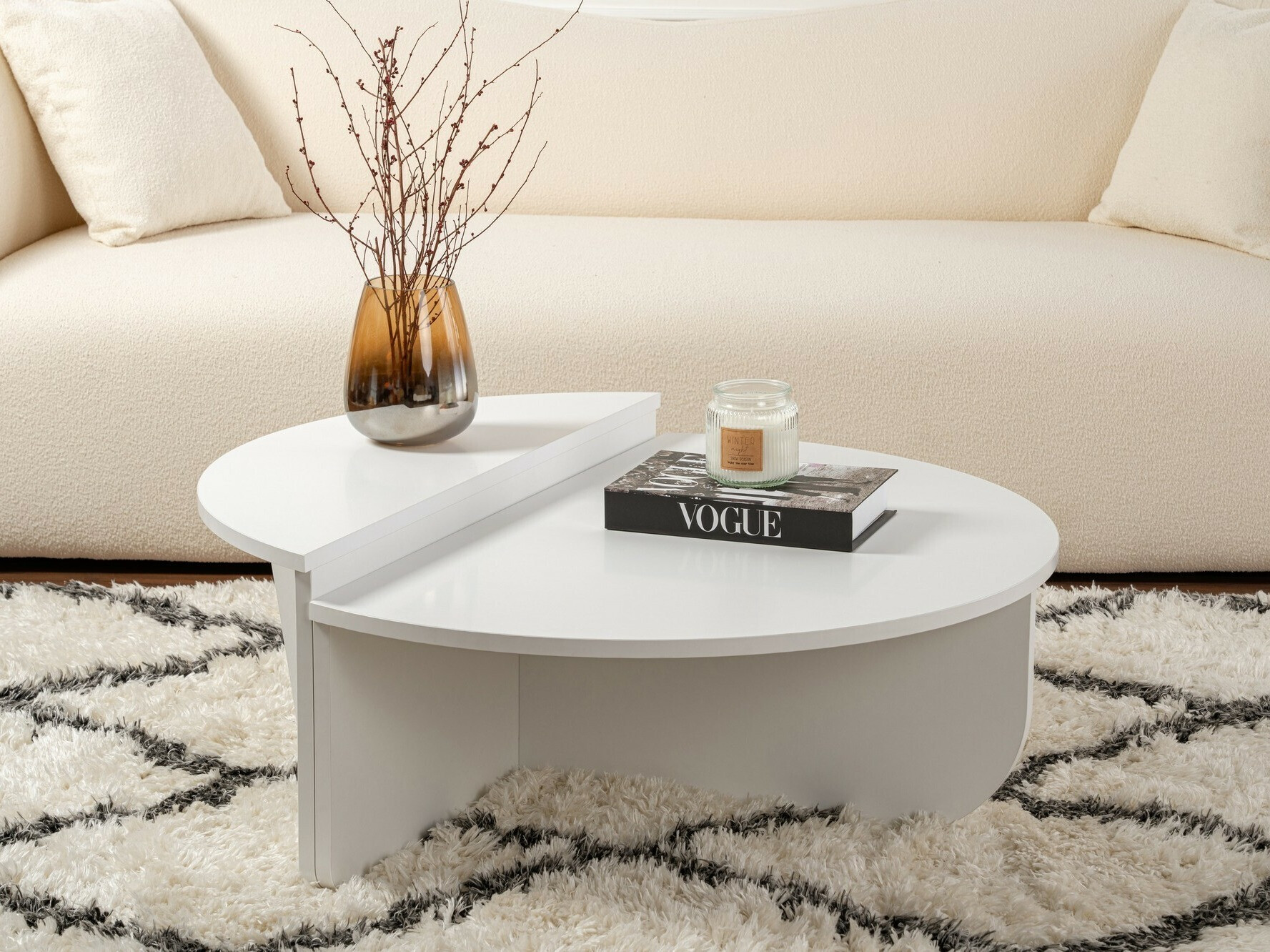 Conjunto mesa de centro Novato 100 (Blanco)