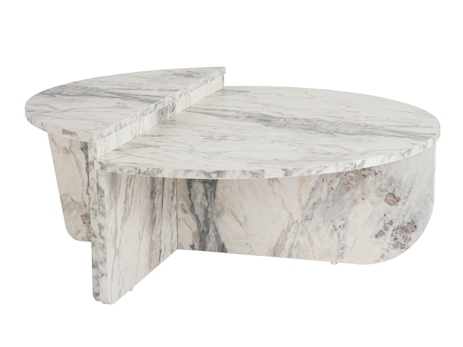 Conjunto mesa de centro Novato 100 (Mármol gris)