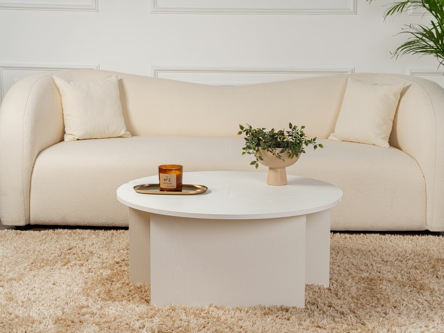 Conjunto mesa de centro Novato 114 (Crema)