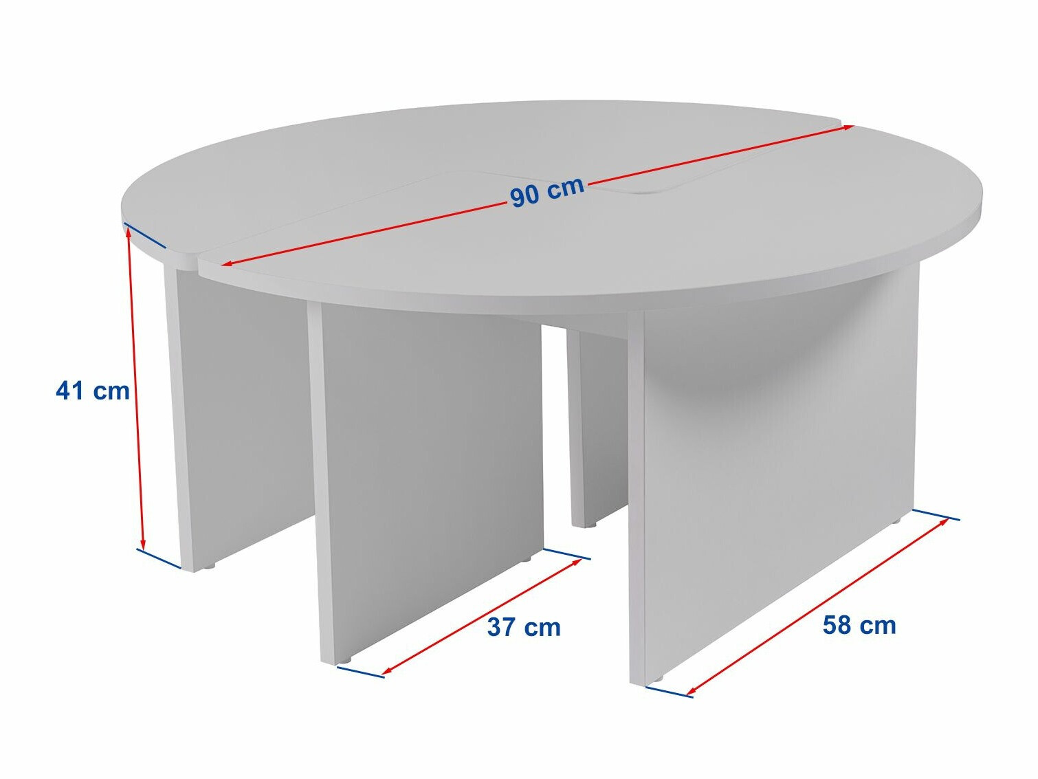 Conjunto mesa de centro Novato 114 (Crema)