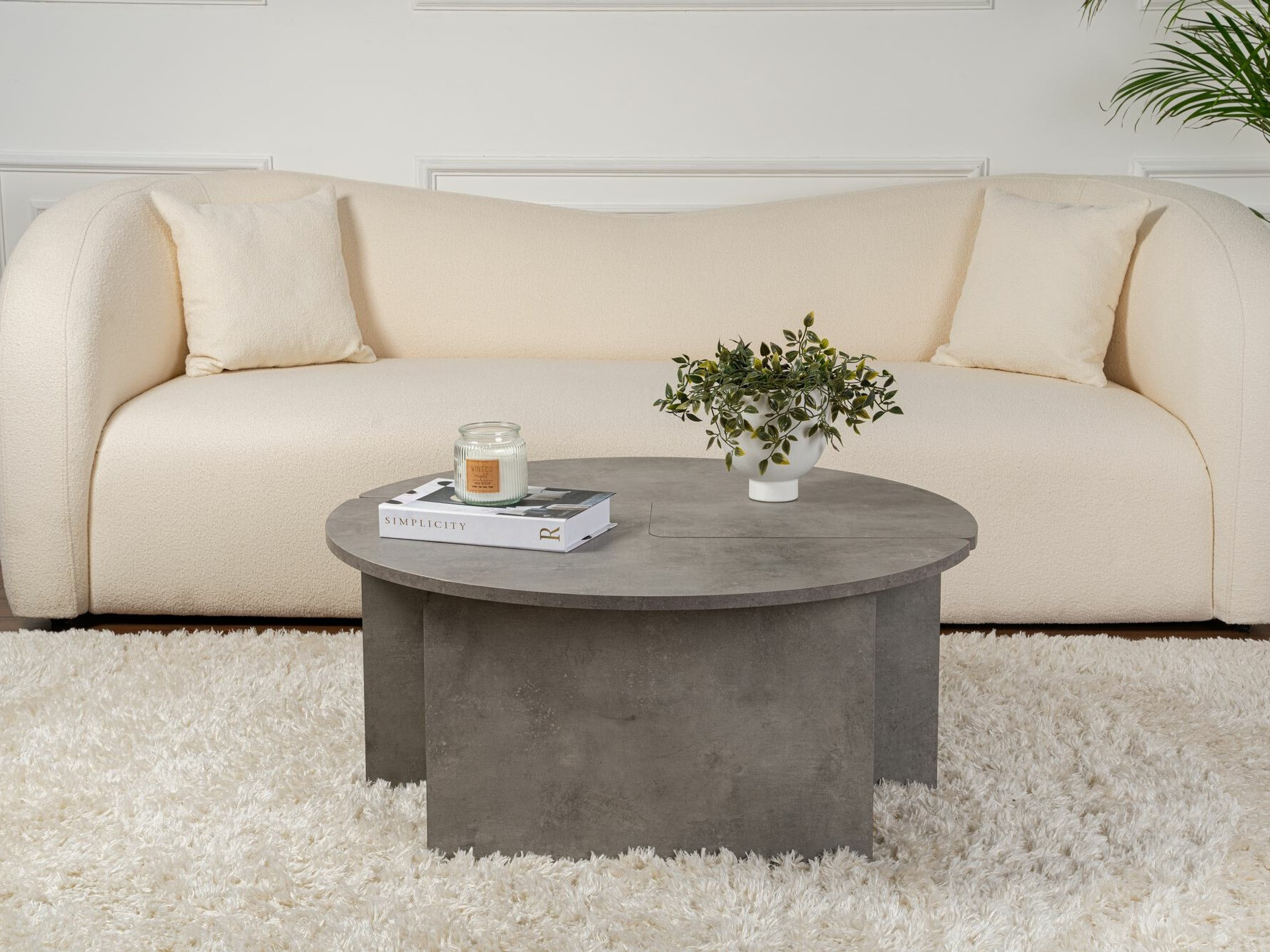 Conjunto mesa de centro Novato 114 (Hormigón)