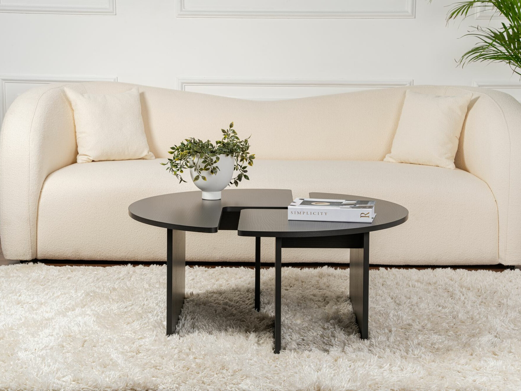 Conjunto mesa de centro Novato 114 (Negro)