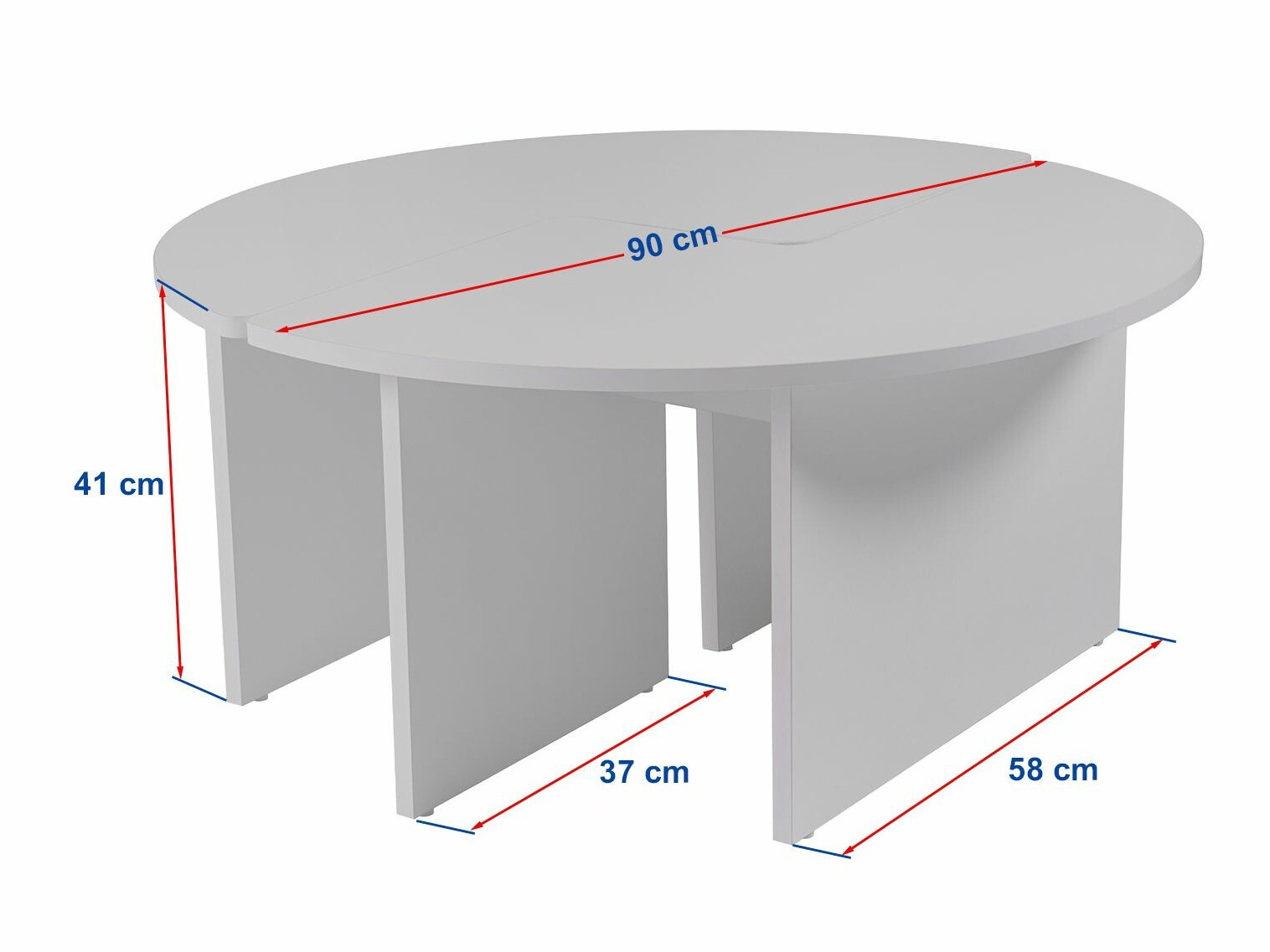 Conjunto mesa de centro Novato 114 (Negro)