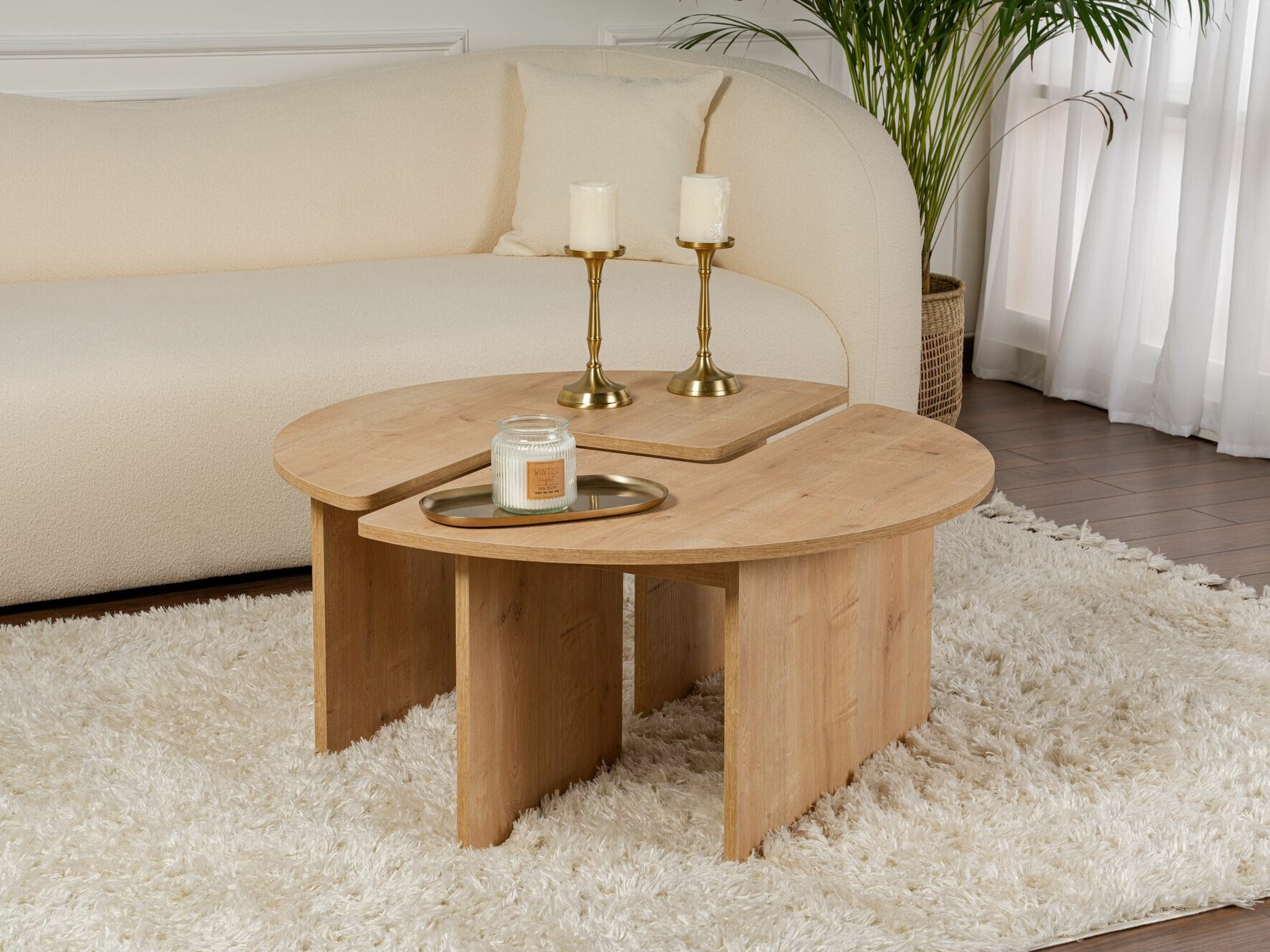 Conjunto mesa de centro Novato 114 (Roble)