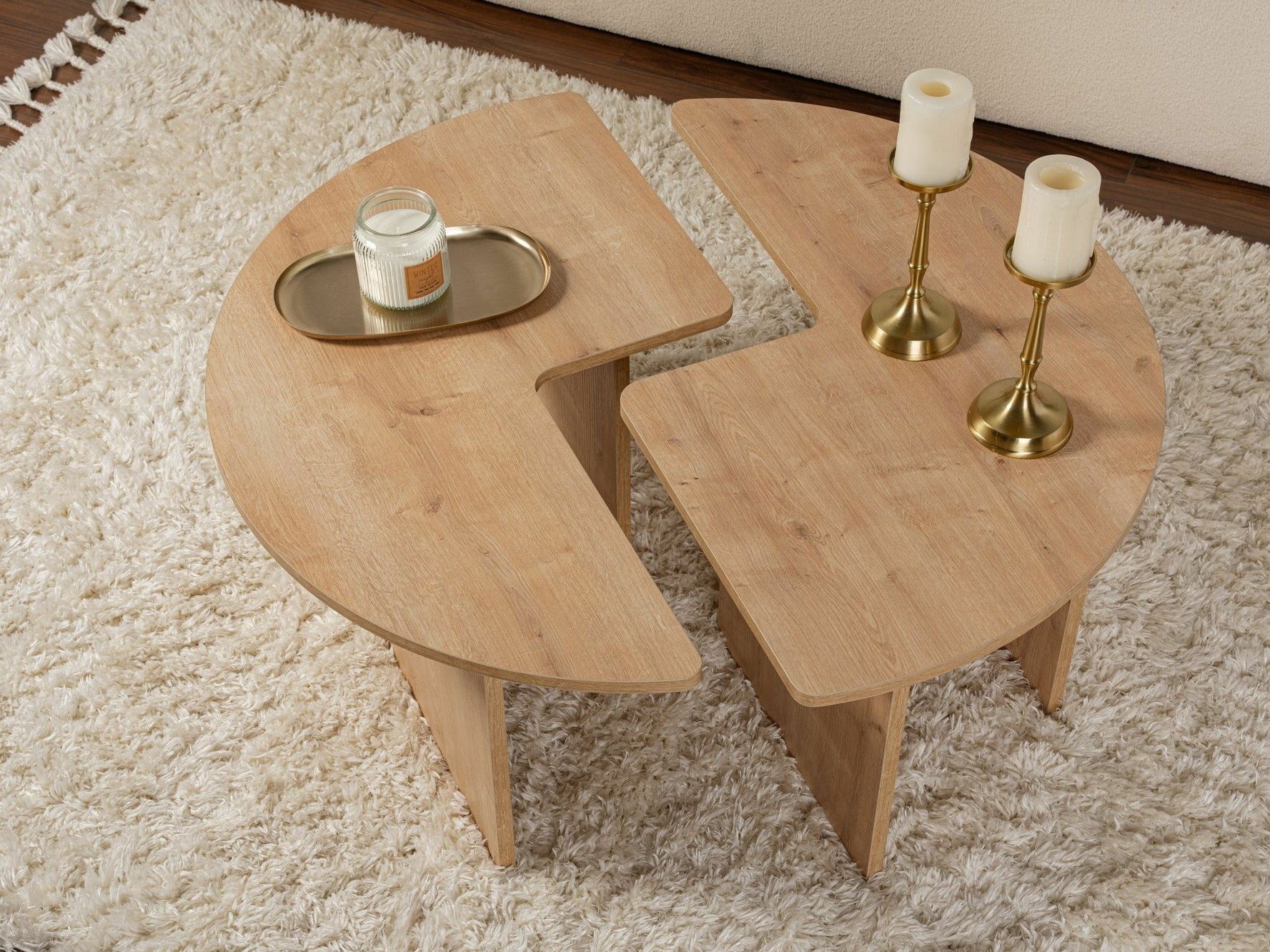 Conjunto mesa de centro Novato 114 (Roble)