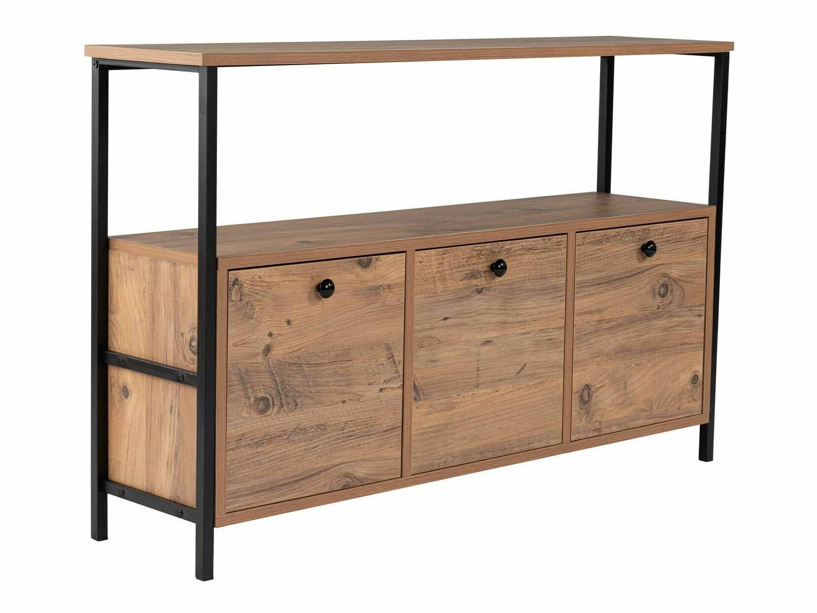 Aparador Novato 149 (Negro + Pino)