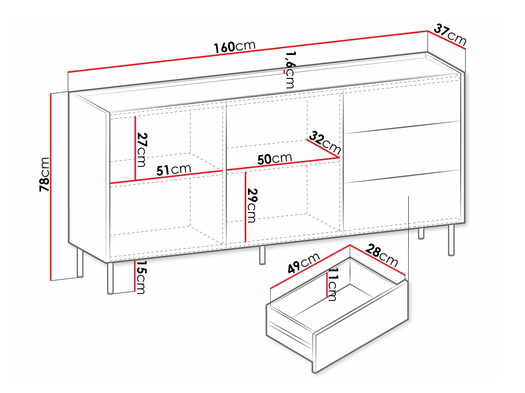 Cómoda Comfivo Belviro