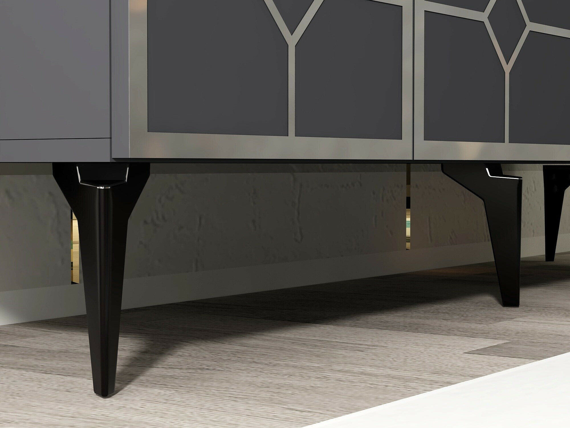 Aparador Kailua 2404 (Antracita + Plata)