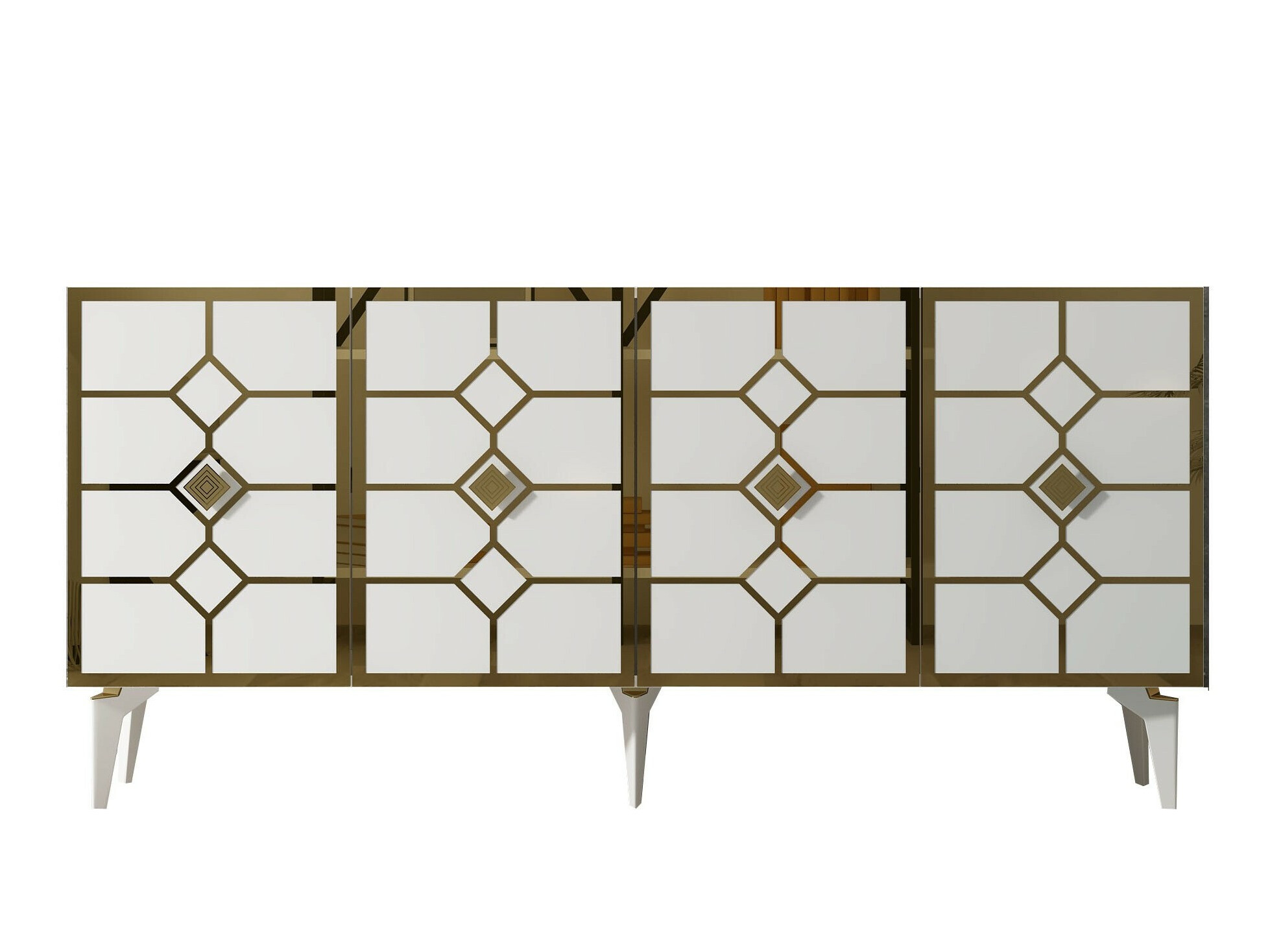 Aparador Kailua 2404 (Blanco + Dorado)