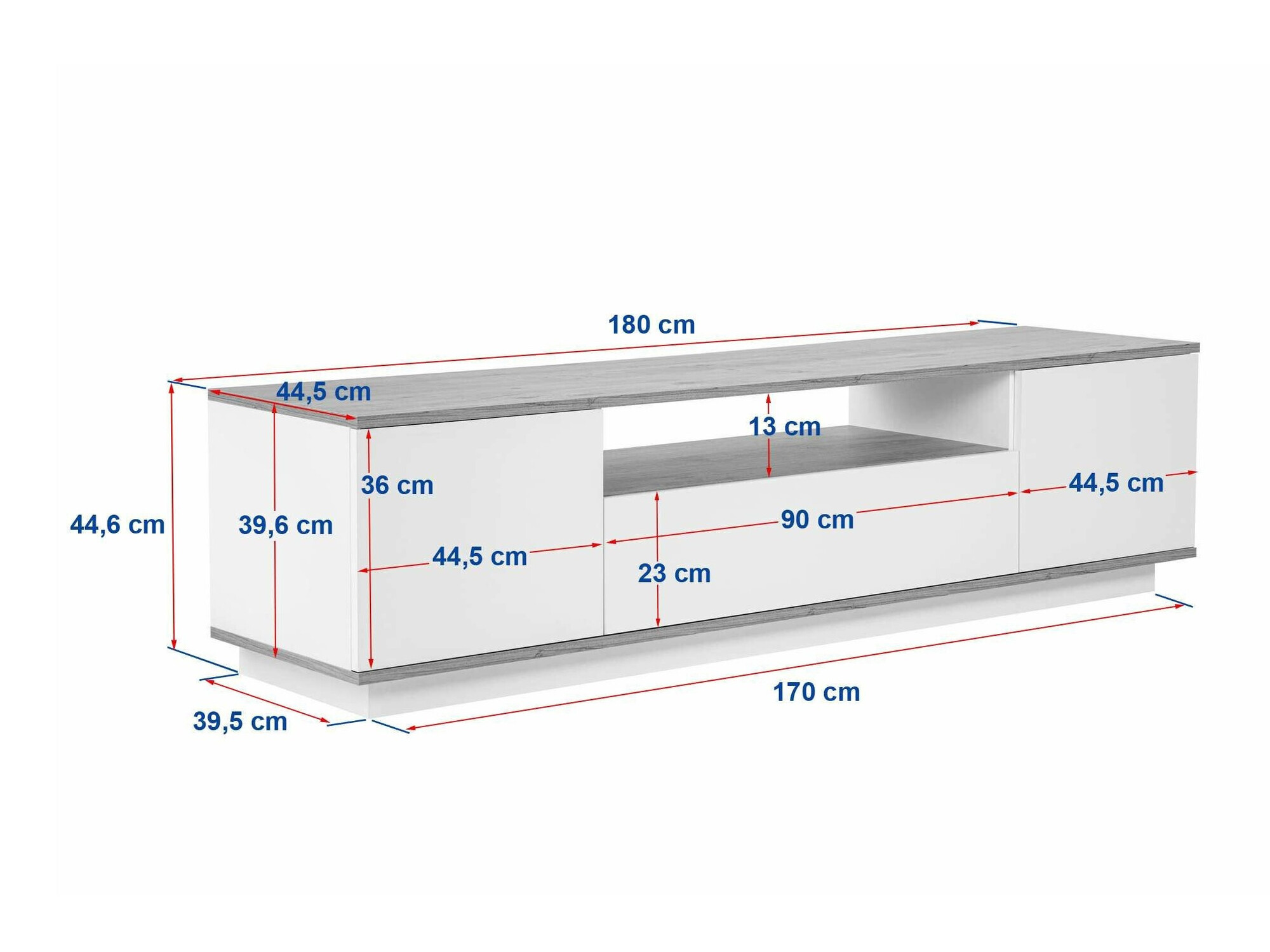 Mueble TV Kailua 2405 (Blanco)