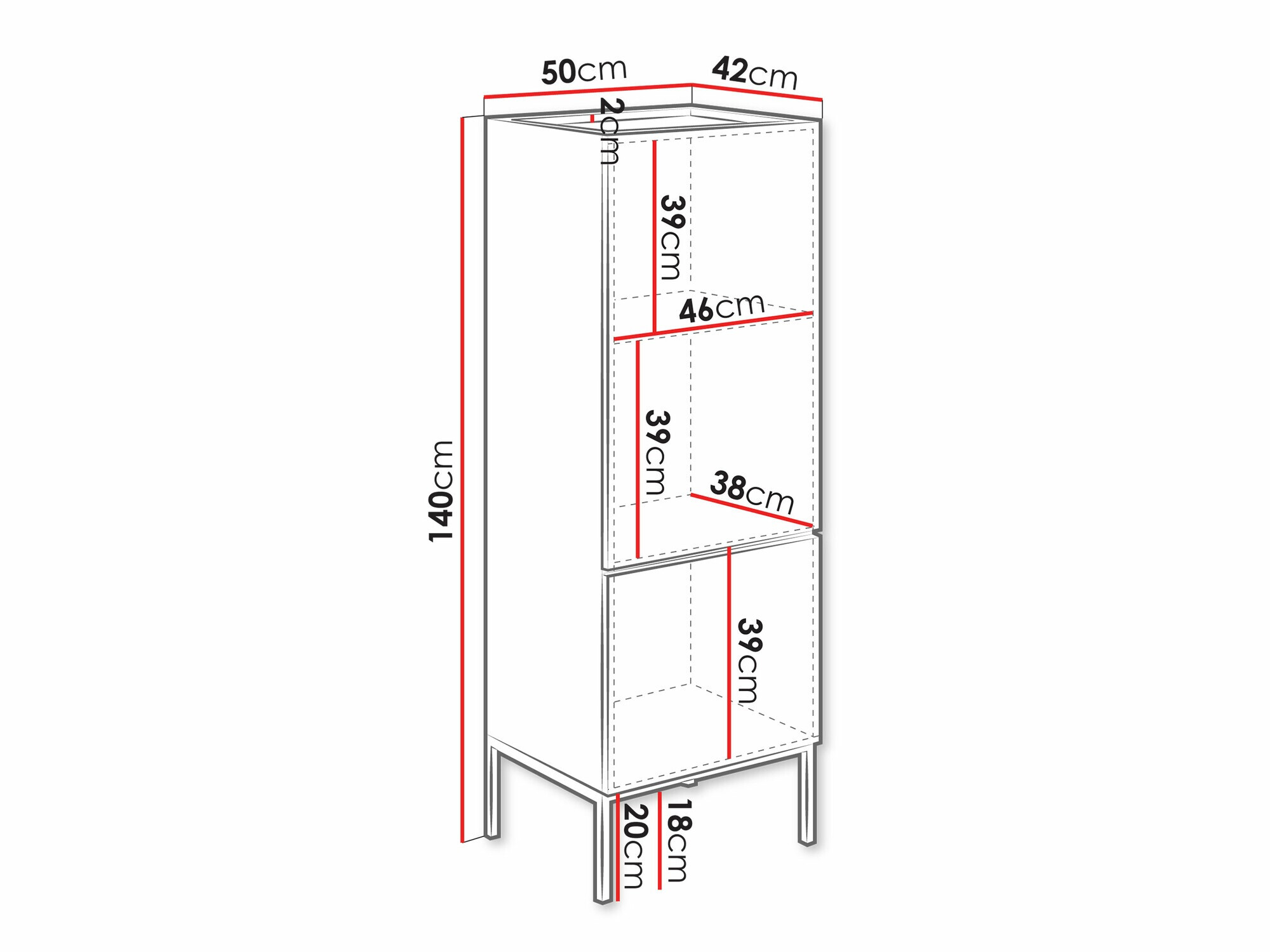 Estantería Lunole 102 (Cachemira)