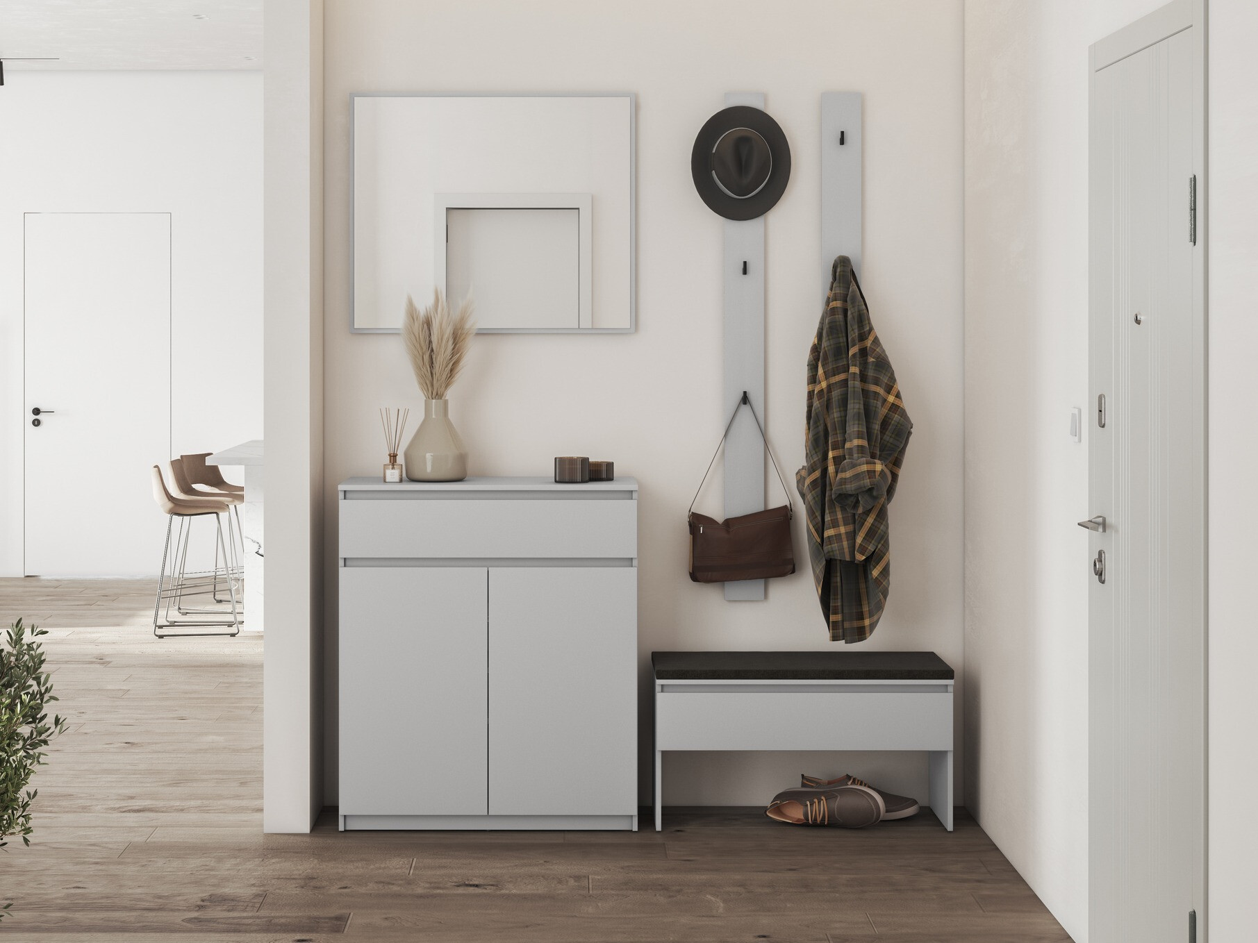 Perchero Lorcama 102 (Gris)