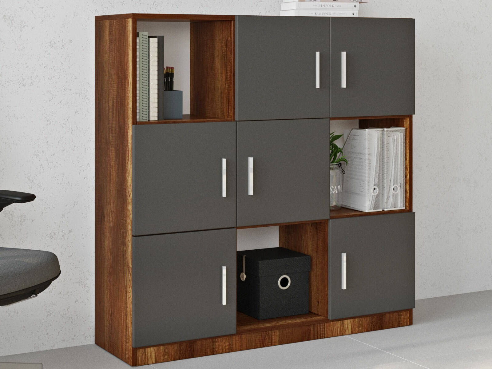 Aparador Kailua 2422 (Antracita + Nogal)