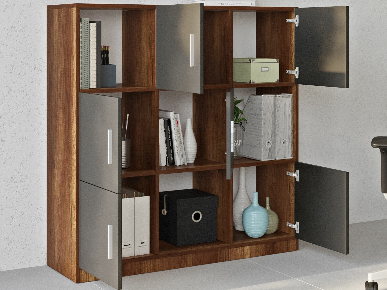 Aparador Kailua 2422 (Antracita + Nogal)