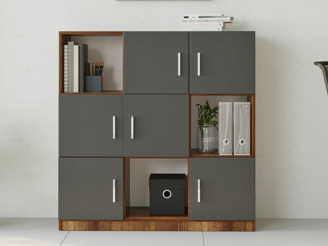 Aparador Kailua 2422 (Antracita + Nogal)