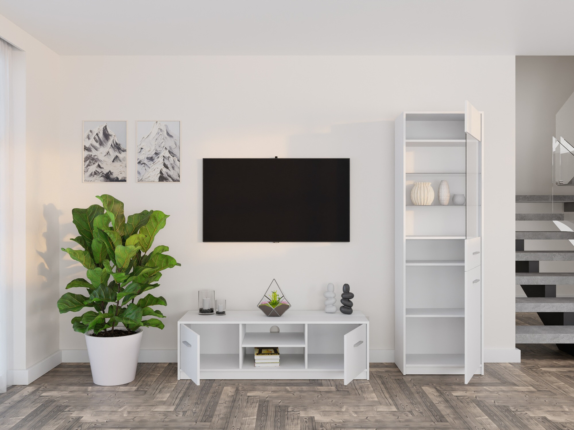 Conjunto de salón Novsore 161 (Blanco)