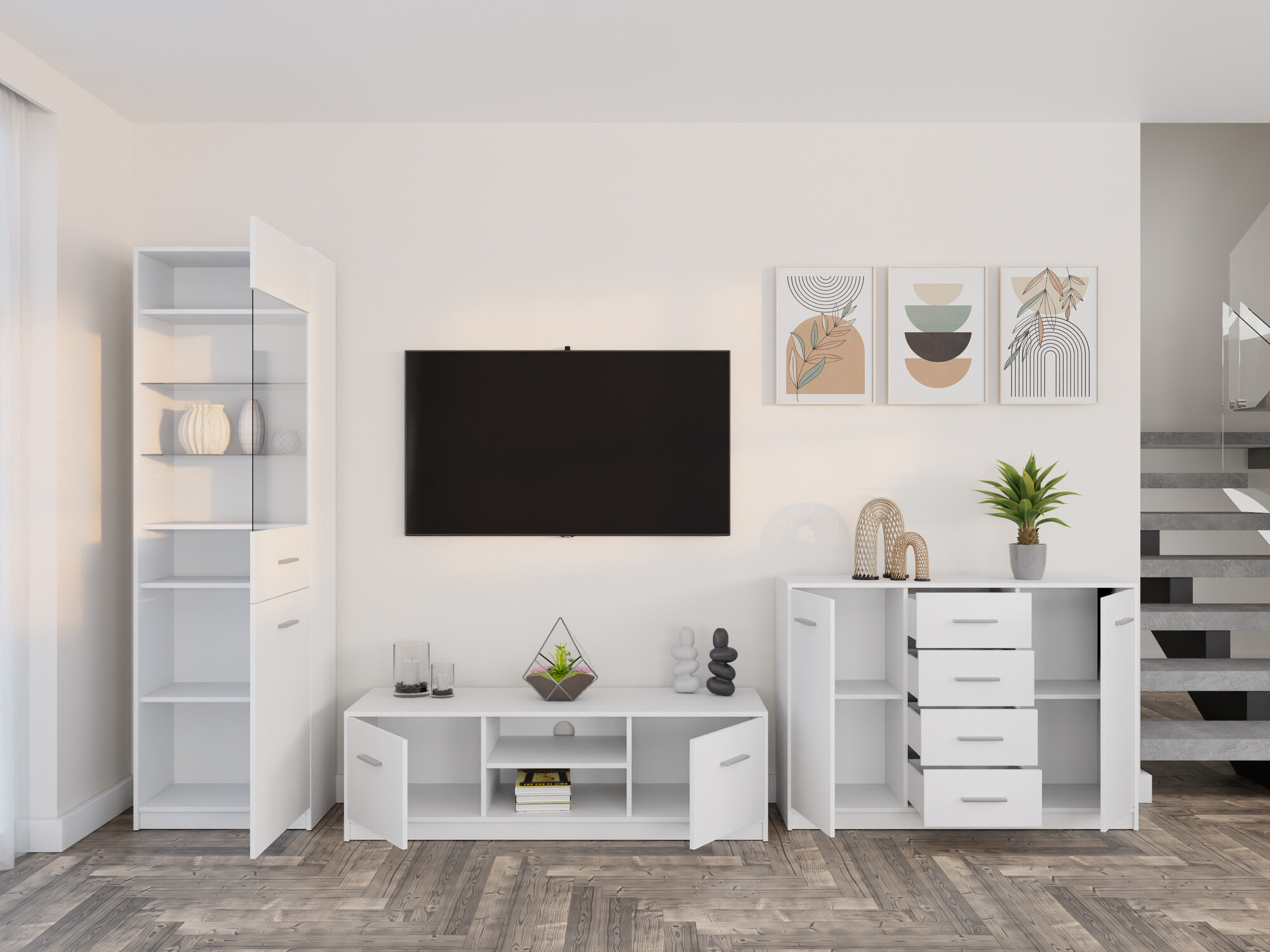 Conjunto de salón Novsore 162 (Blanco)