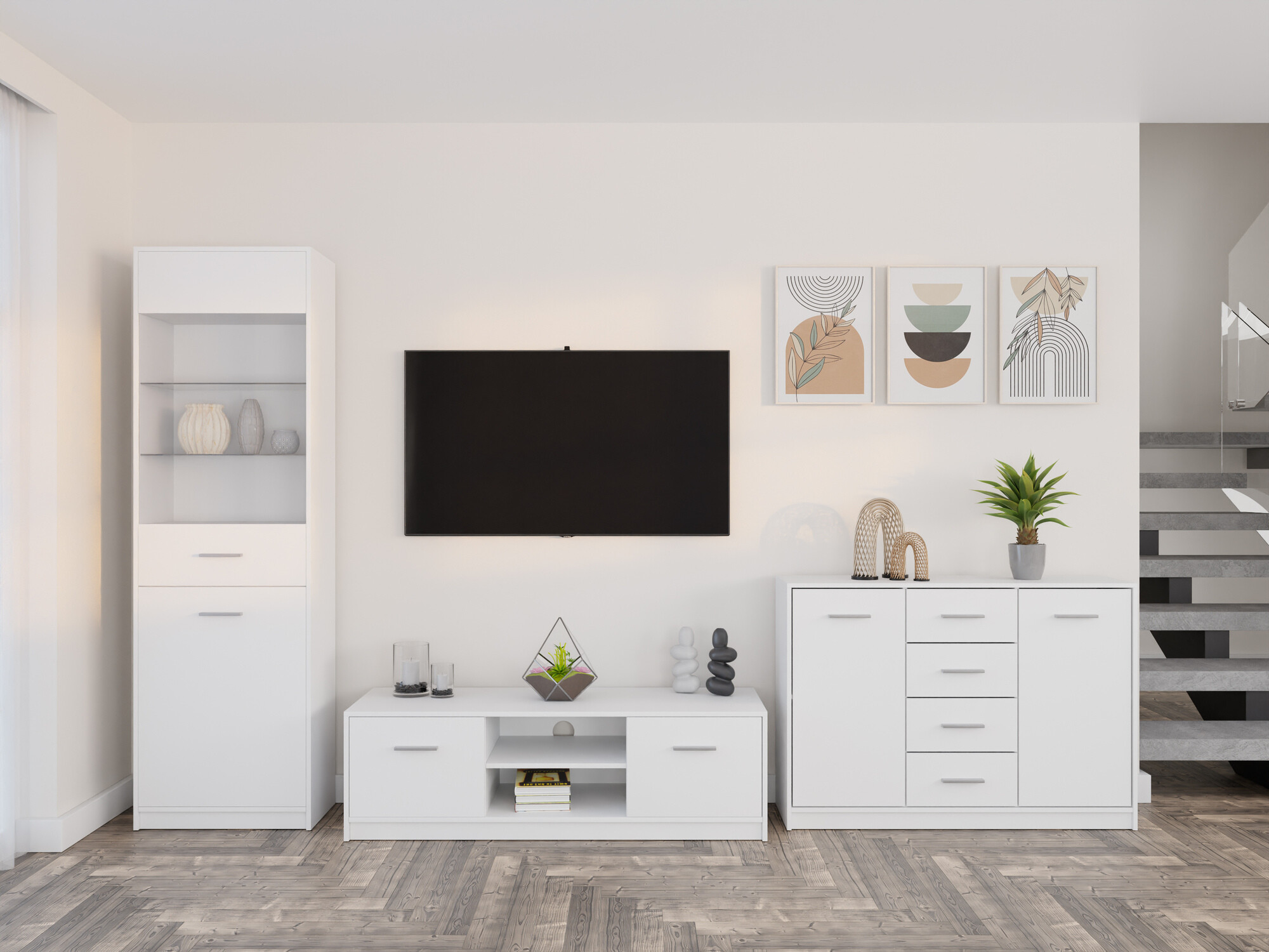 Conjunto de salón Novsore 162 (Blanco)