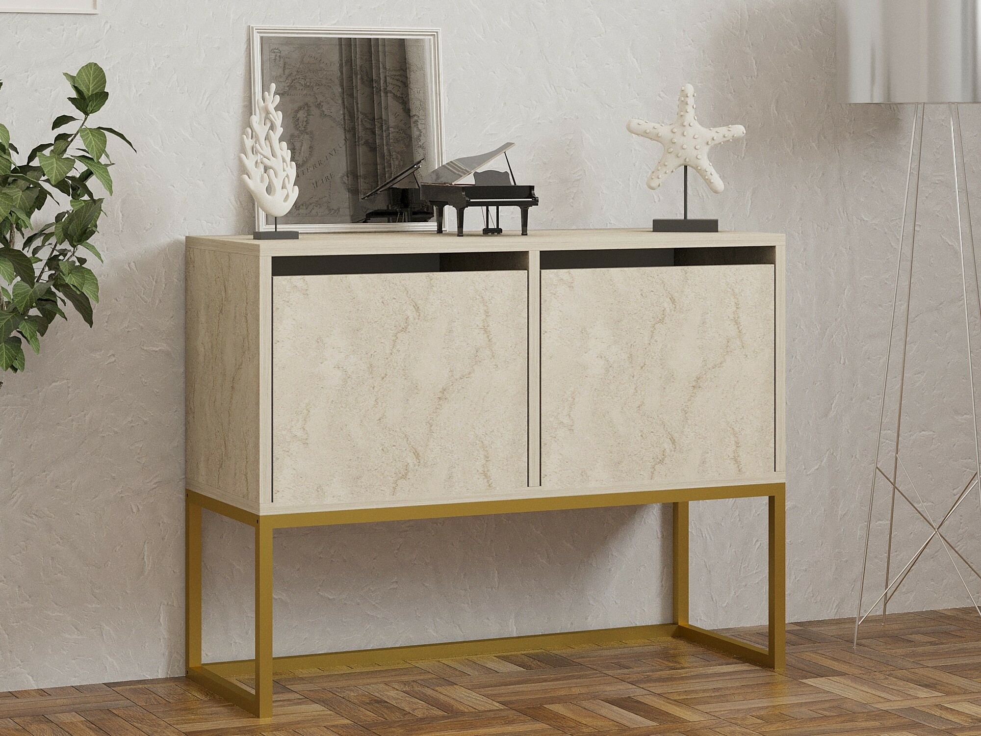 Aparador Kailua 2440 (Travertino claro)