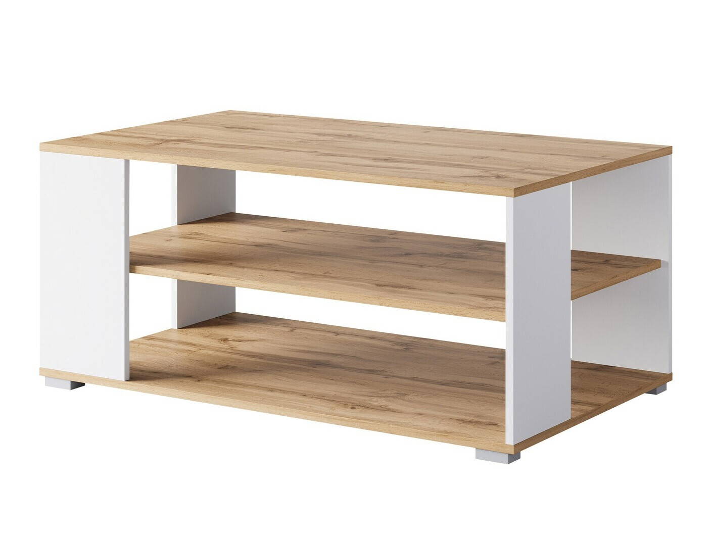 Mesa de centro Sarasota 187 (Roble wotan + Blanco)