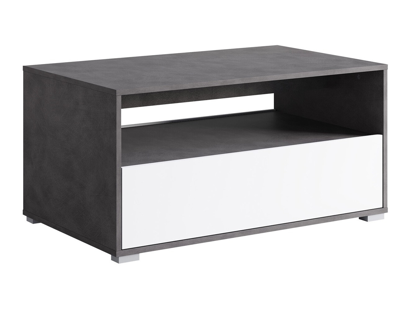 Mesa de centro Sarasota 188 (Madera gris + Blanco)