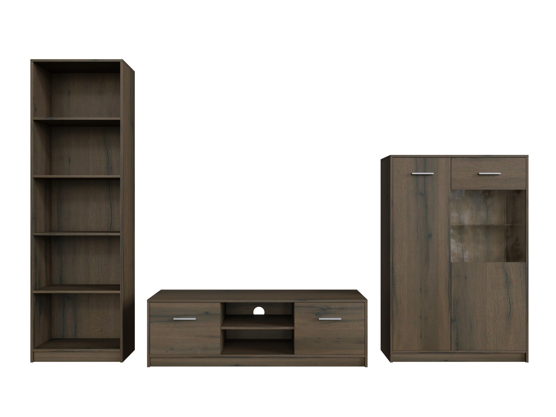 Conjunto de salón Novsore 164 (Roble oscuro)