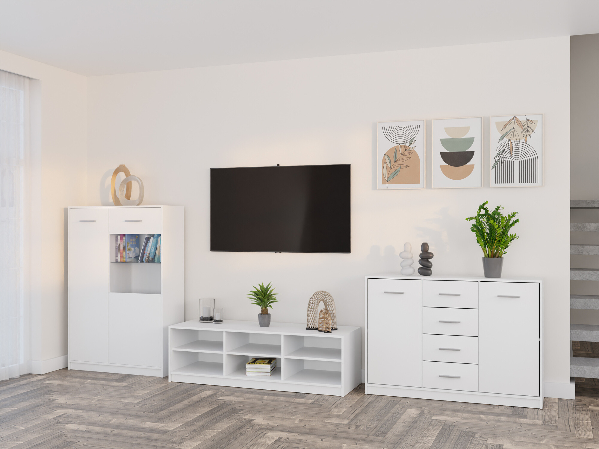 Conjunto de salón Novsore 165 (Blanco)