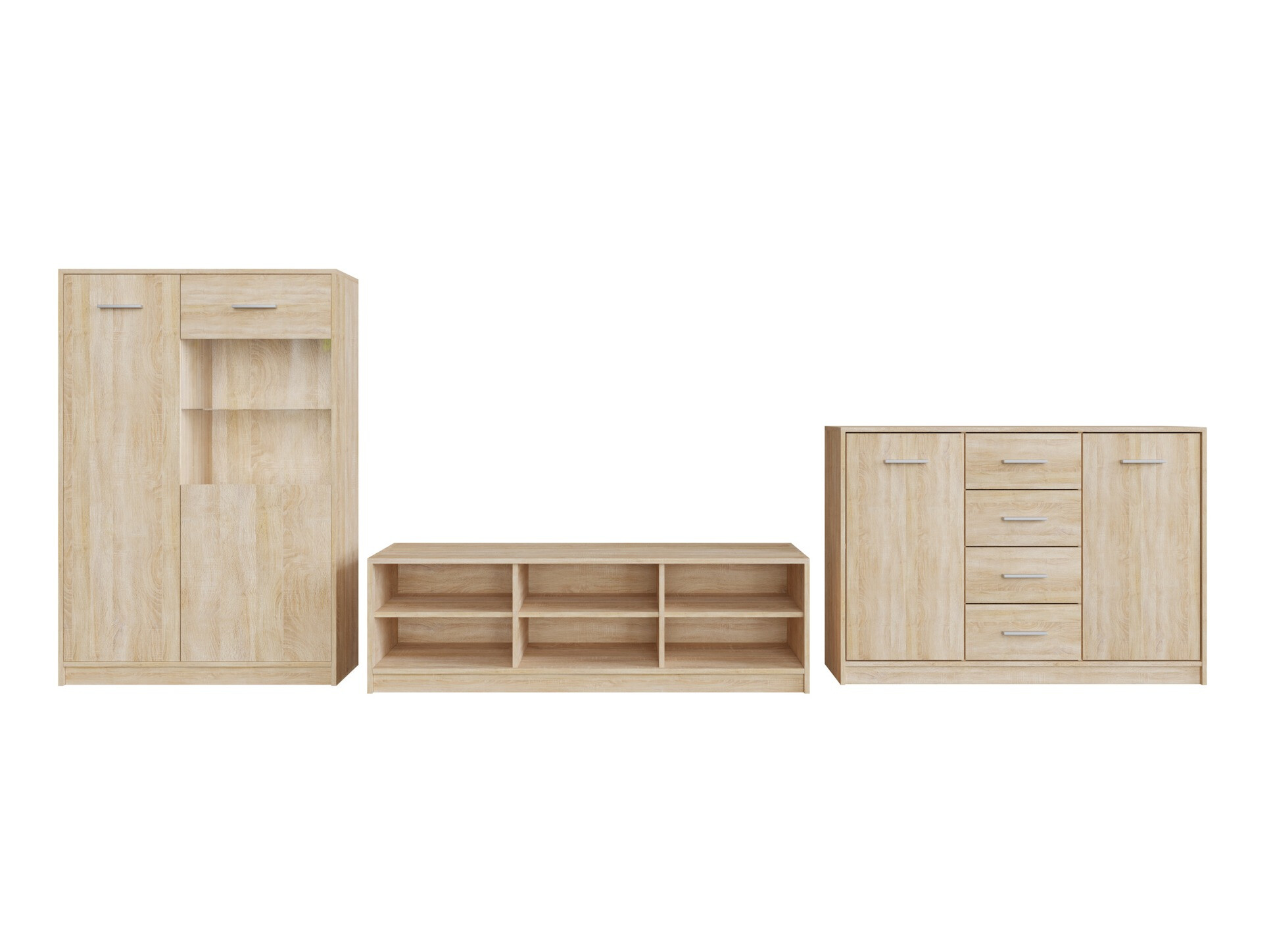 Conjunto de salón Novsore 165 (Roble Sonoma)