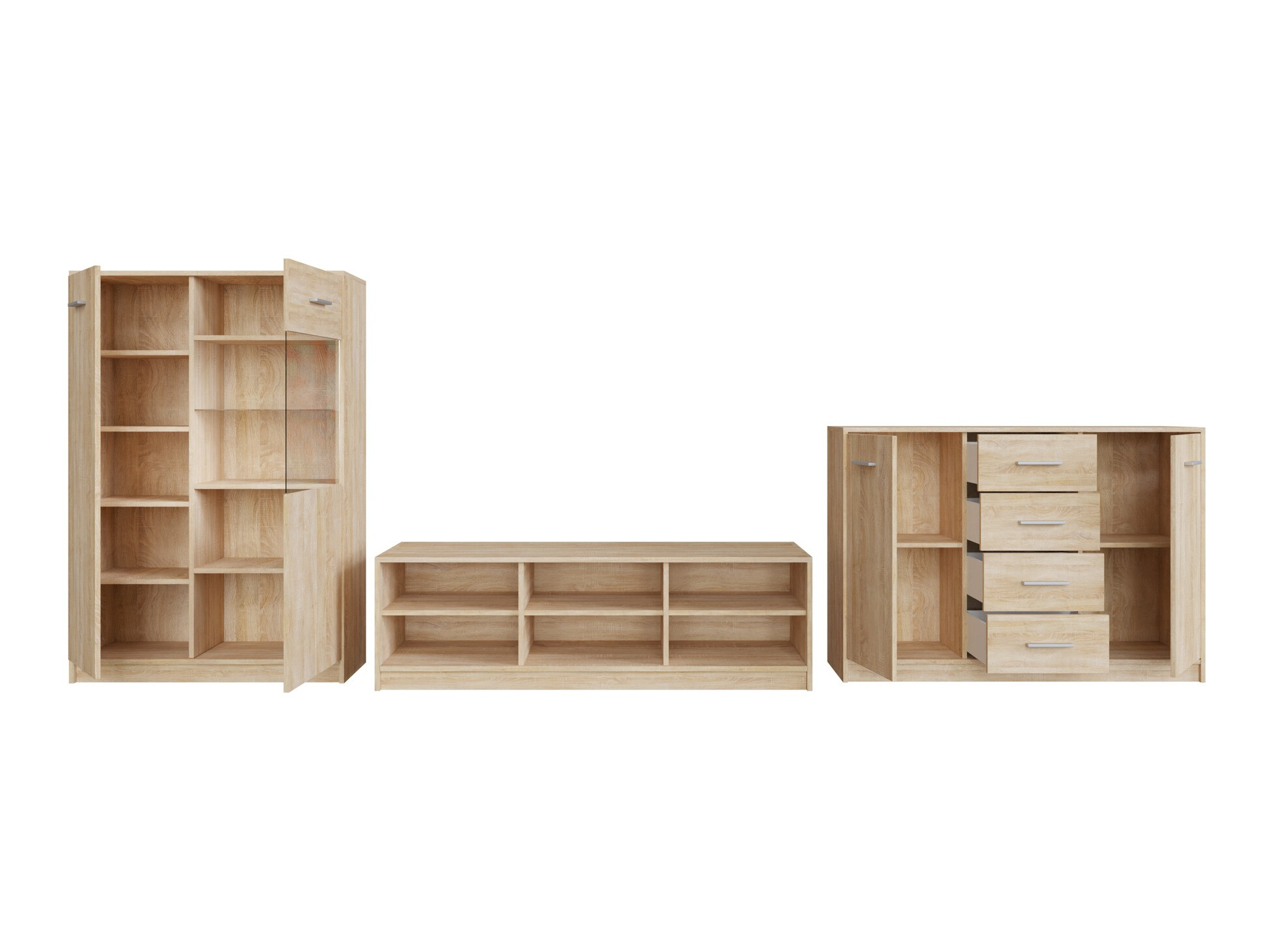 Conjunto de salón Novsore 165 (Roble Sonoma)