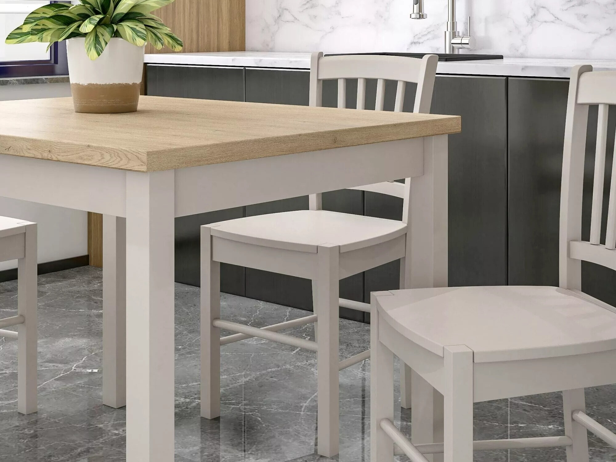 Mesa Detroit 345 (Roble + Cachemira)