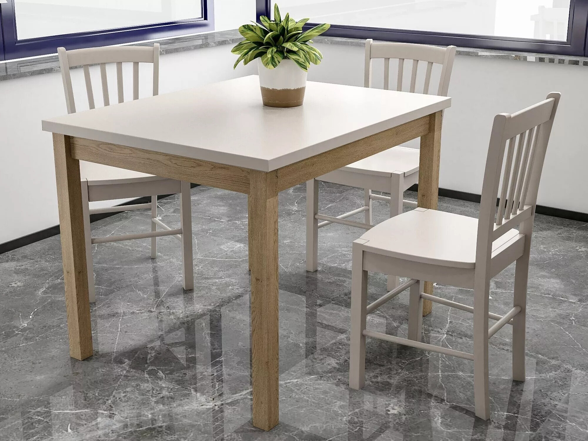 Mesa Detroit 348 (Cachemira + Roble)