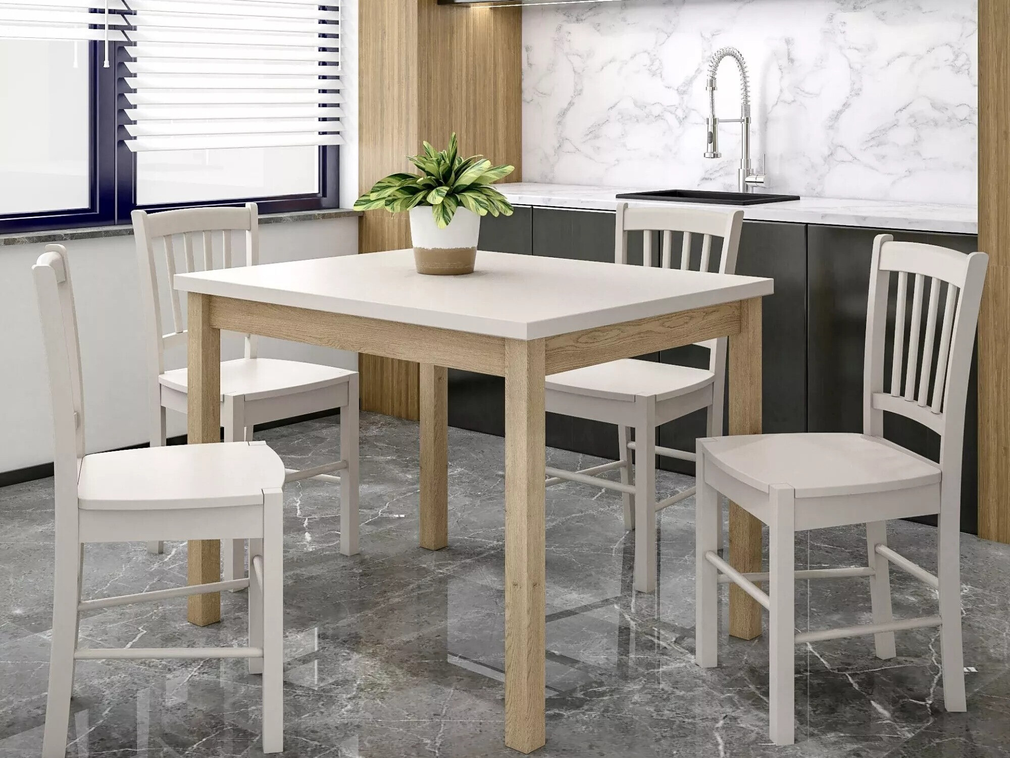 Mesa Detroit 705 (Cachemira + Roble)