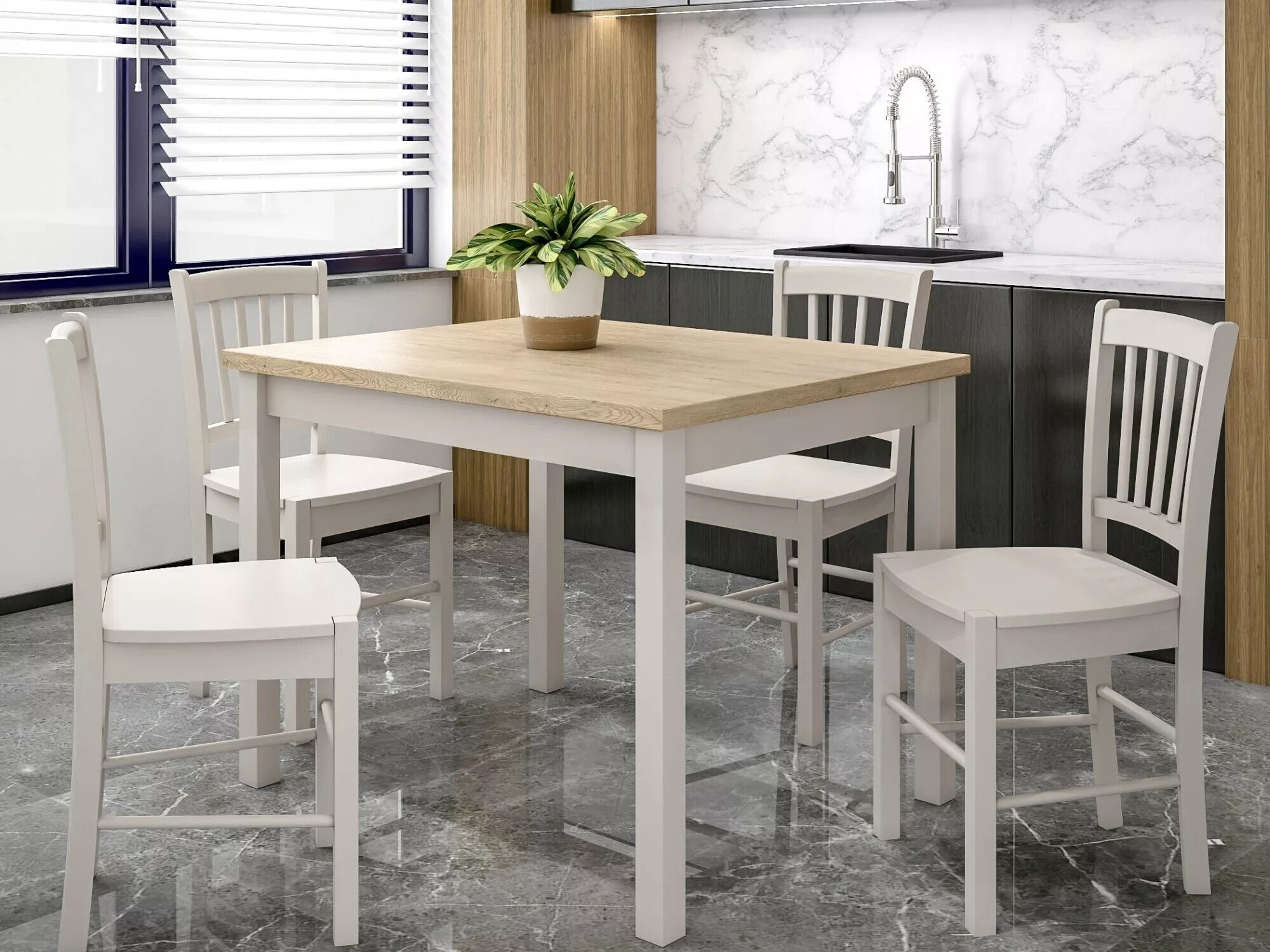 Mesa Detroit 705 (Roble + Cachemira)