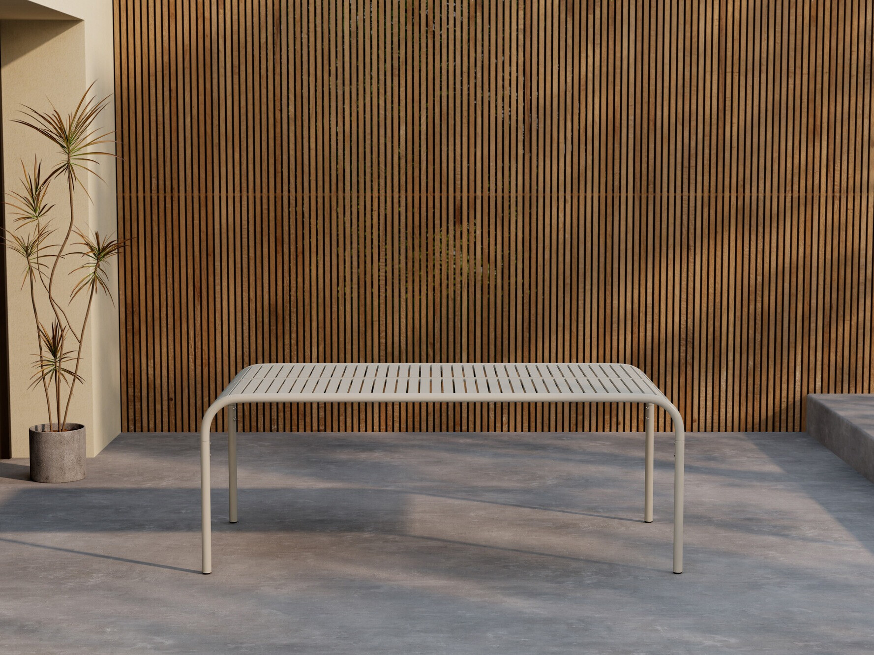 Mesa para exterior Dallas 4771 (Beige)