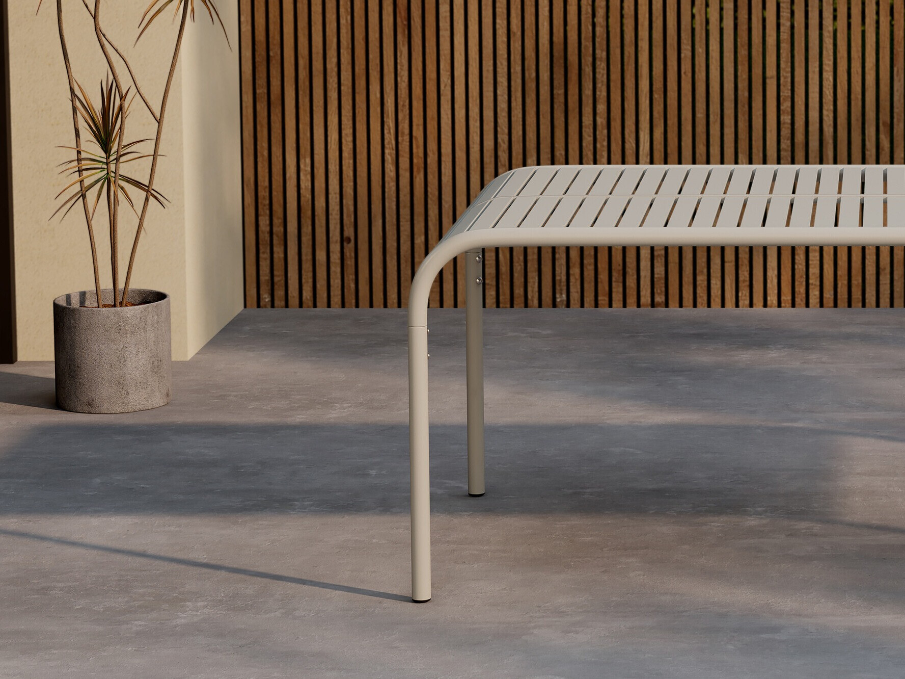 Mesa para exterior Dallas 4771 (Beige)