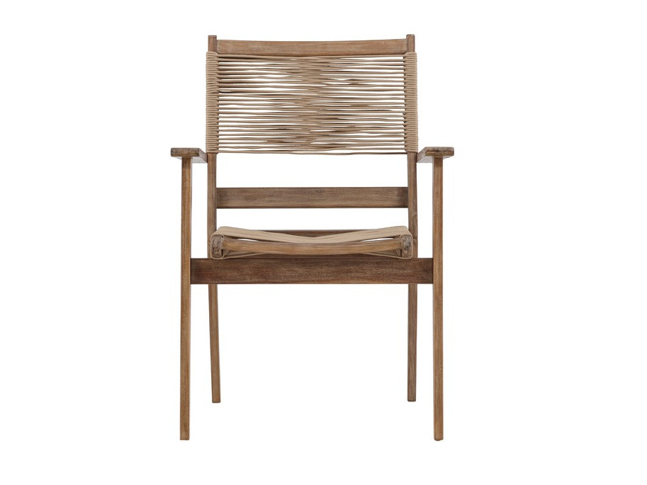 Silla para exterior Dallas 4772 (Marrón oscuro + Acacia)