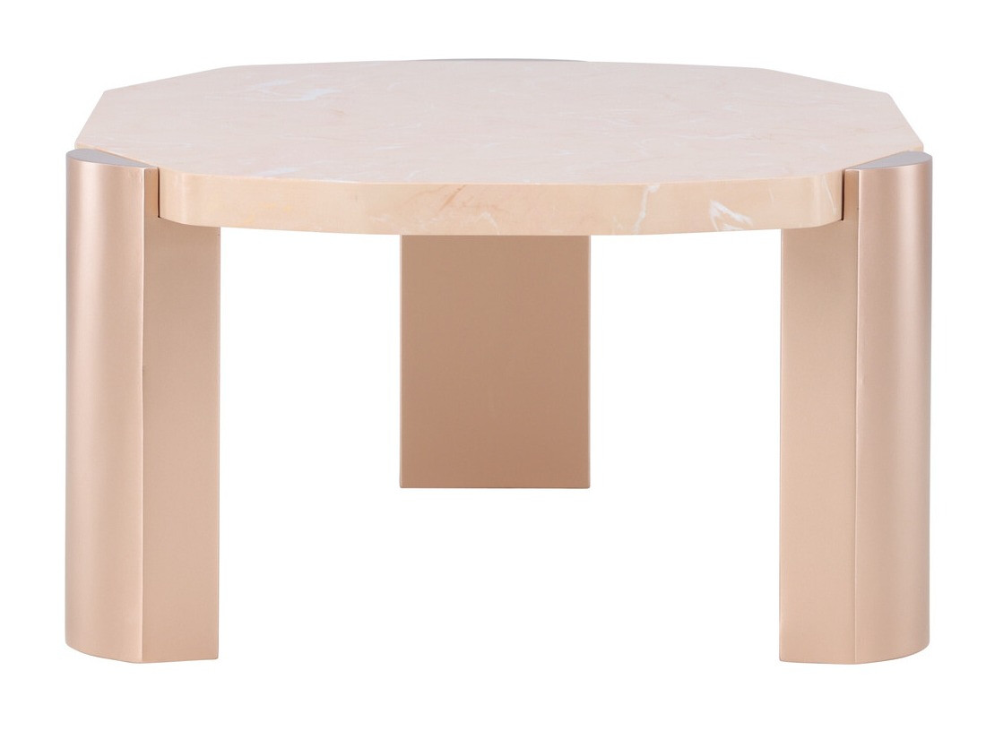 Mesa de centro Dallas 4792 (Beige + Mármol marrón)