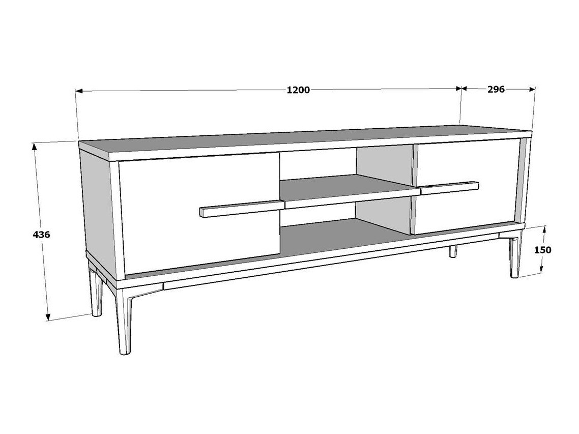 Mueble TV Kailua 2449 (Blanco)