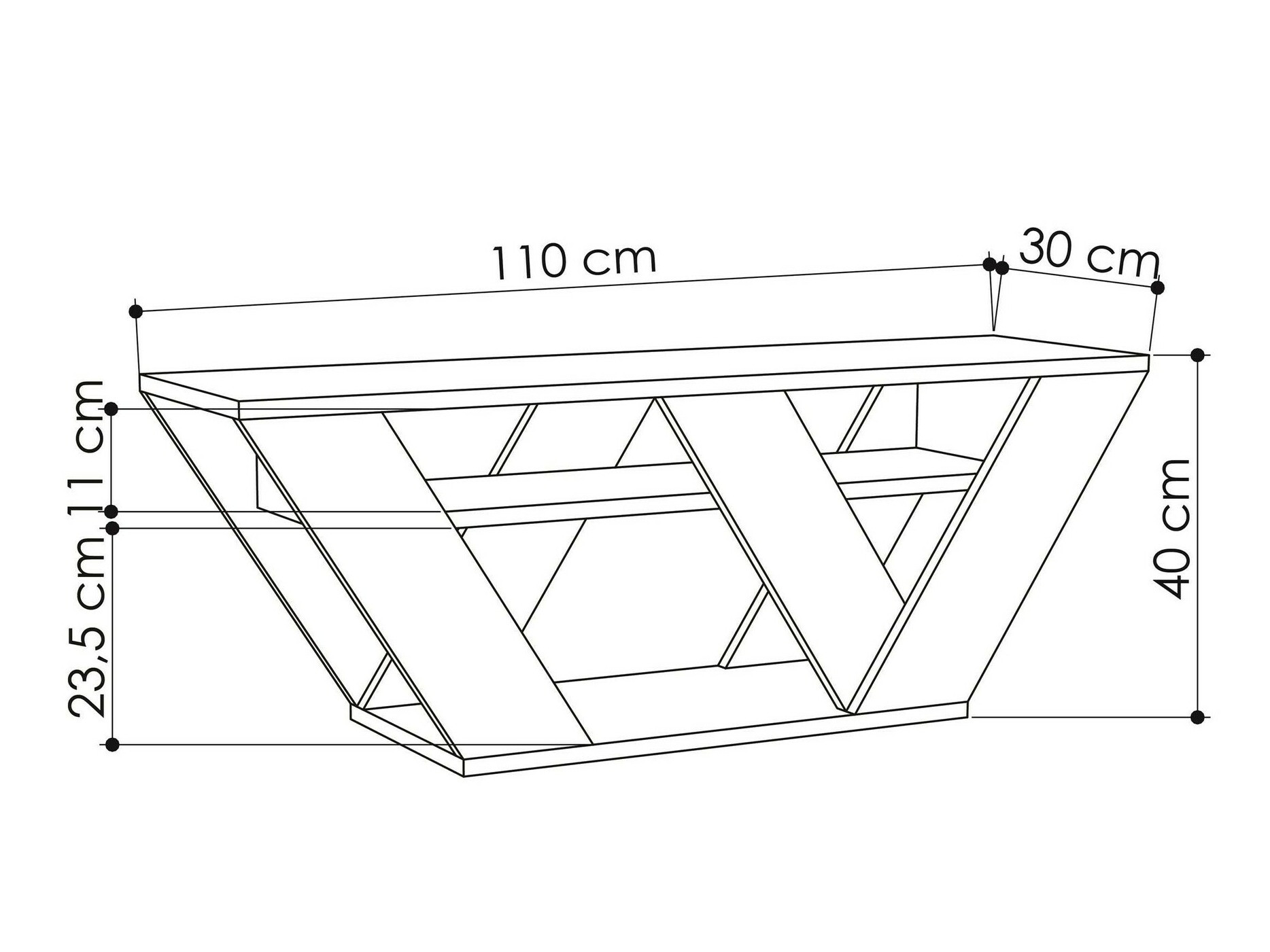 Mueble TV Kailua 457 (Mármol blanco)