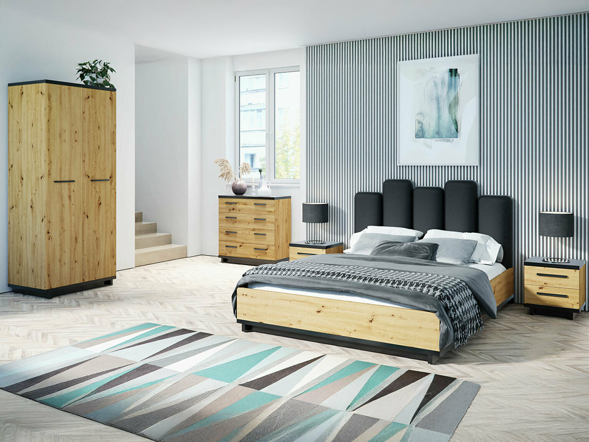 Conjunto de dormitorio Morlira 117