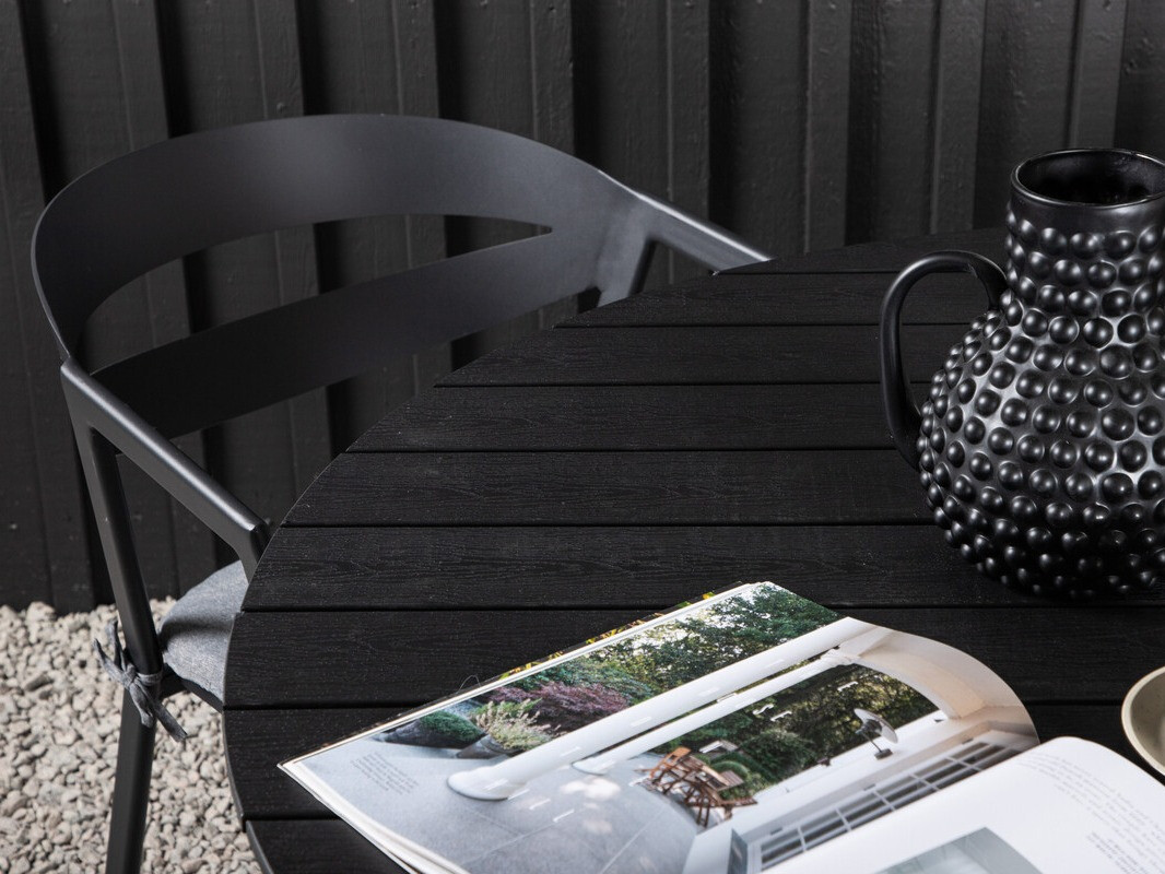 Conjunto de mesa y sillas Dallas 4791 (Negro)