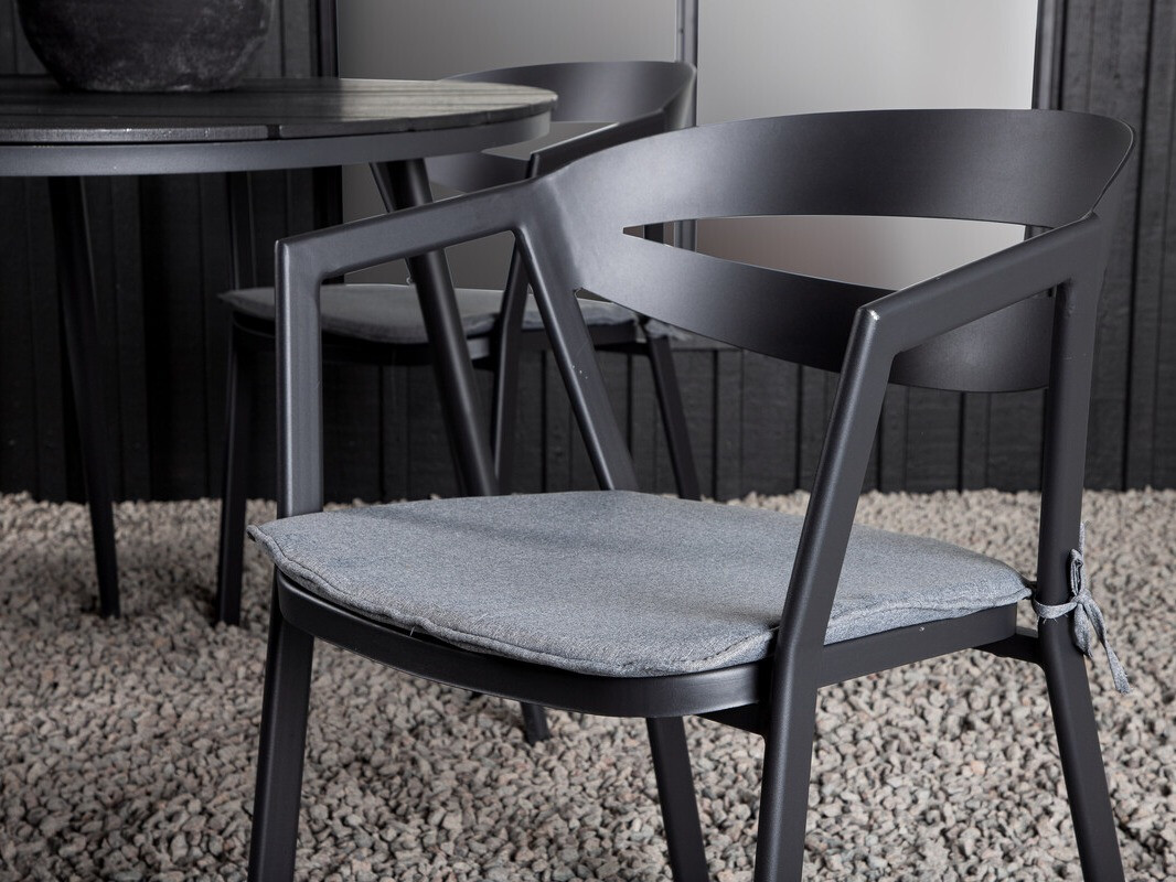 Conjunto de mesa y sillas Dallas 4791 (Negro)