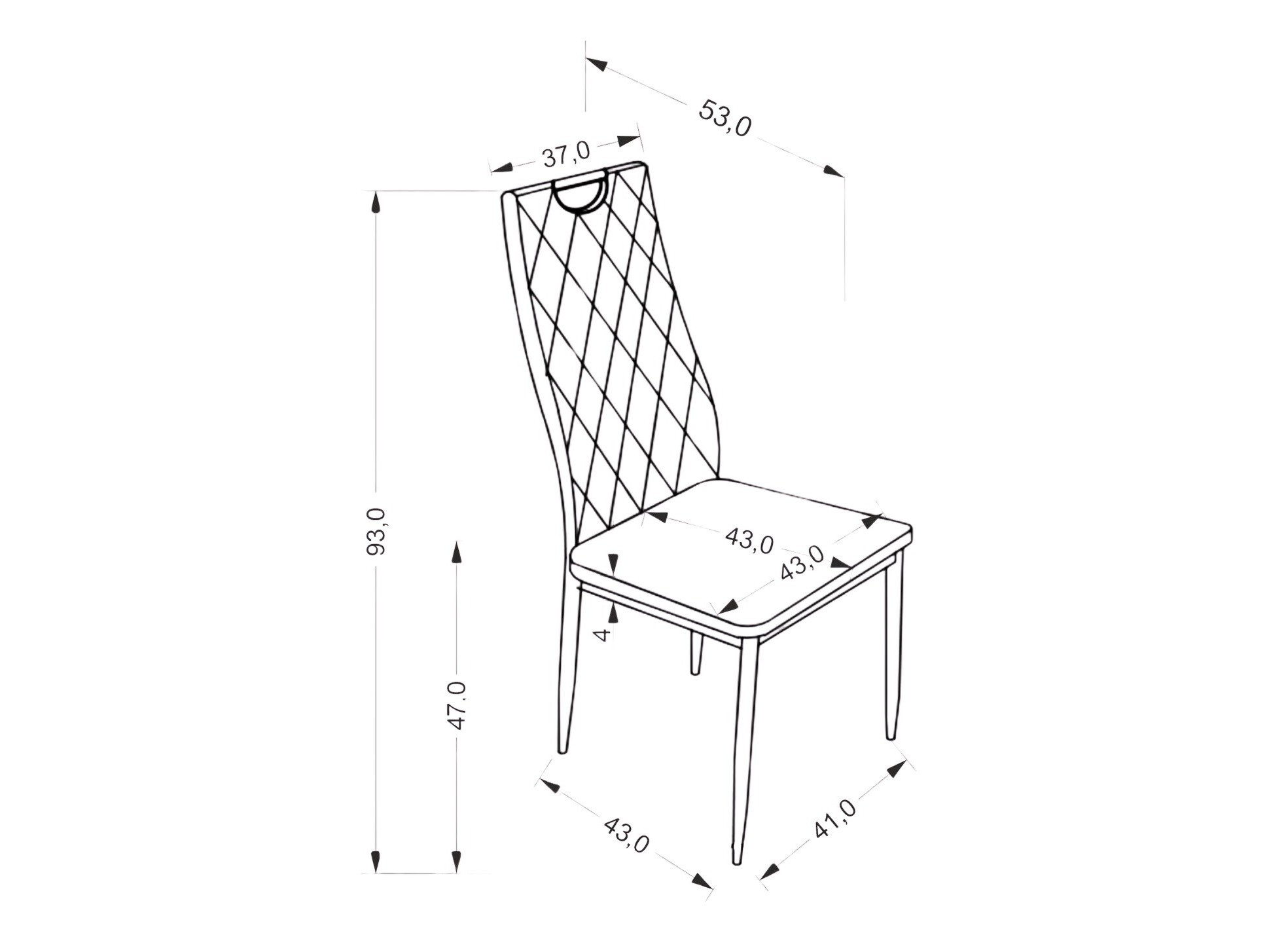 Silla Houston 1921 (Gris)